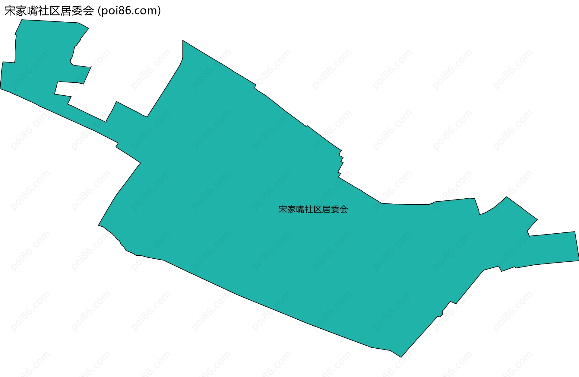 宋家嘴社区居委会边界地图
