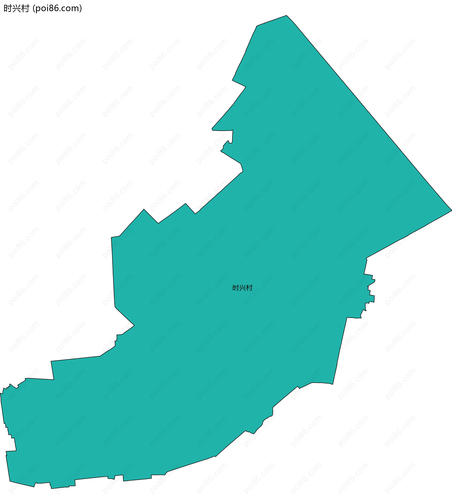 时兴村边界地图