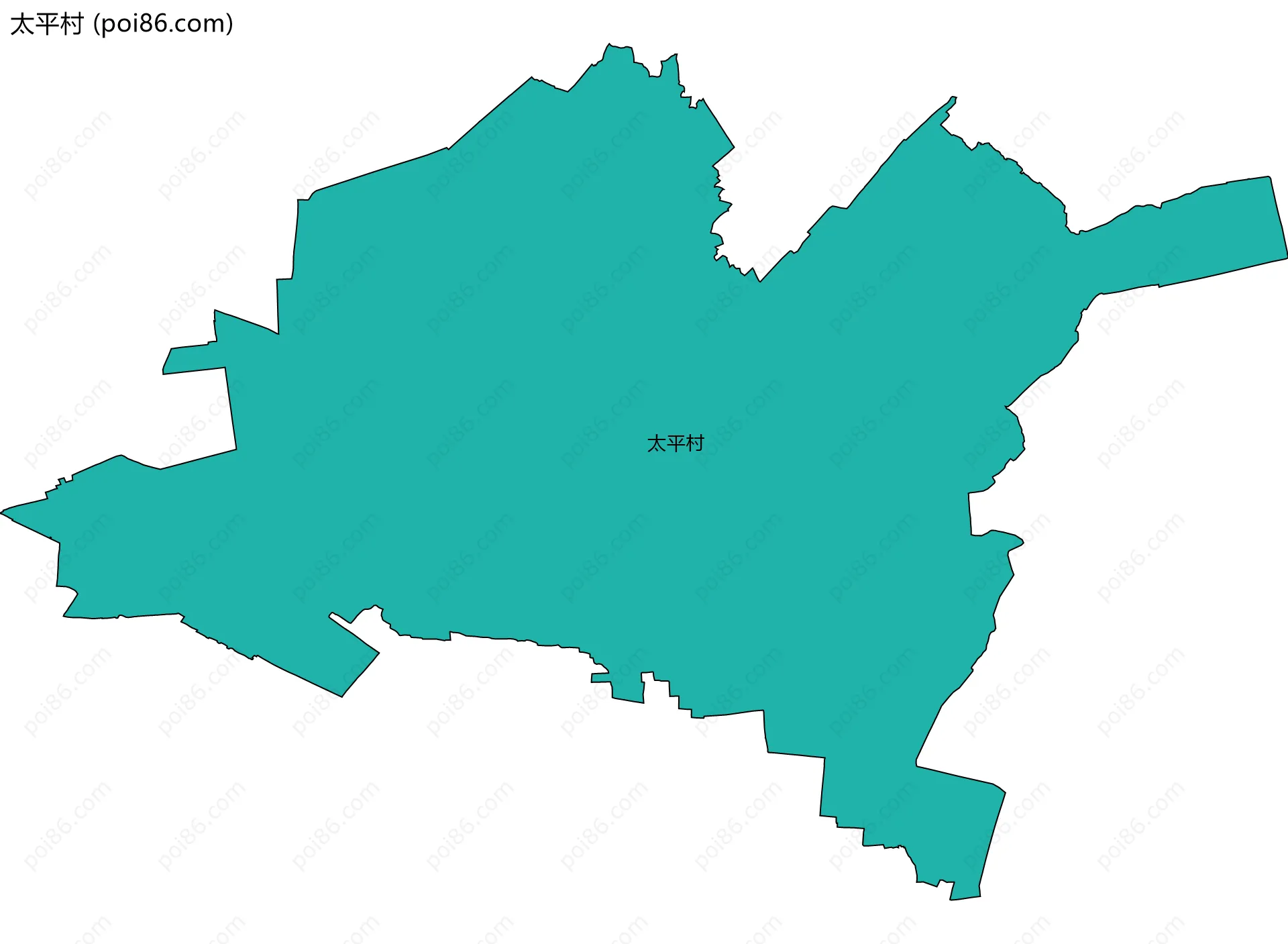 太平村边界地图