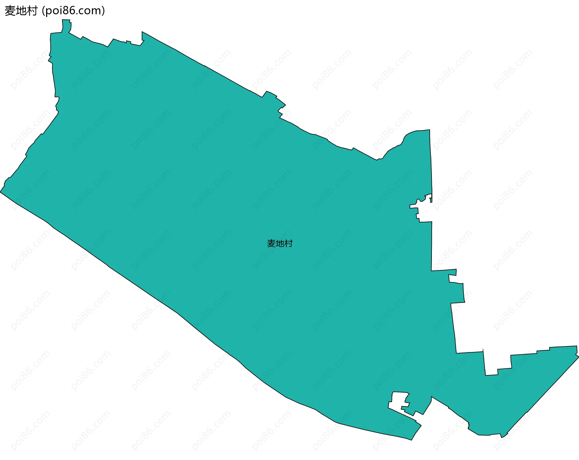 麦地村边界地图