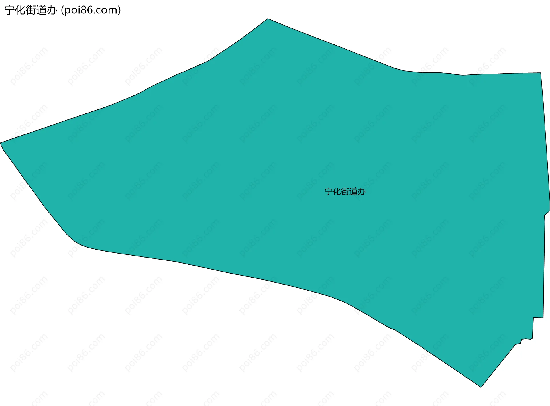 宁化街道办边界地图