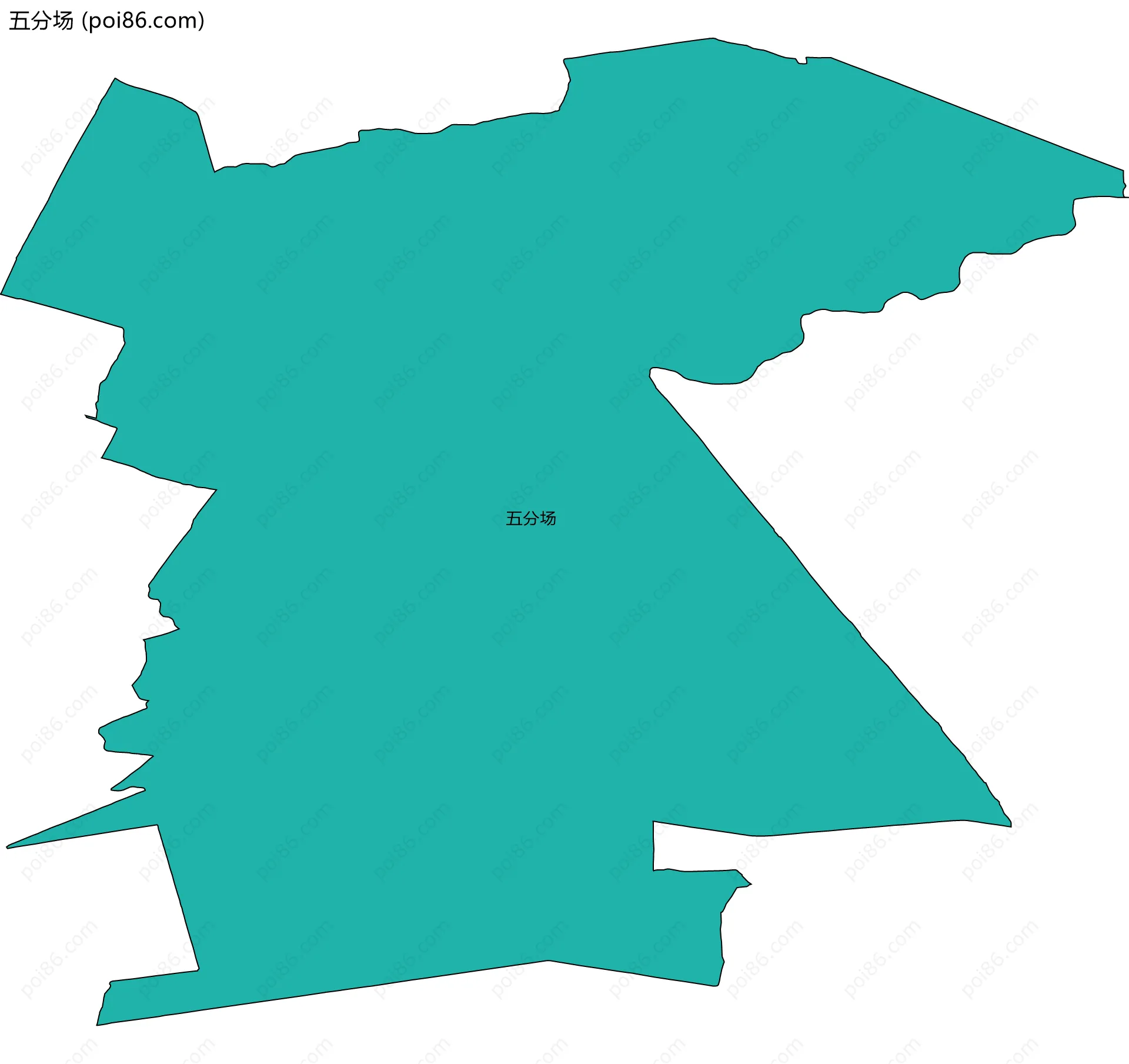 五分场边界地图