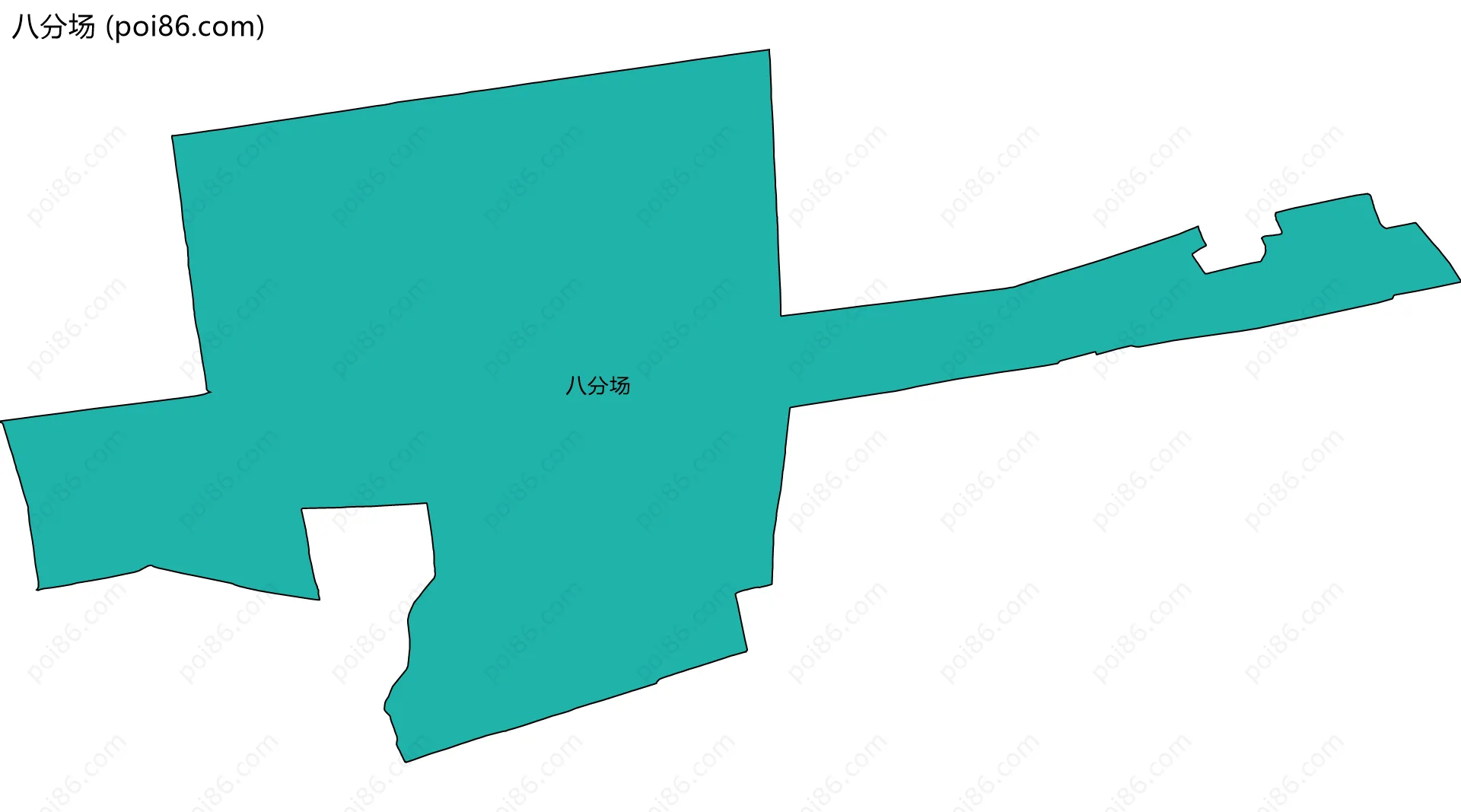 八分场边界地图