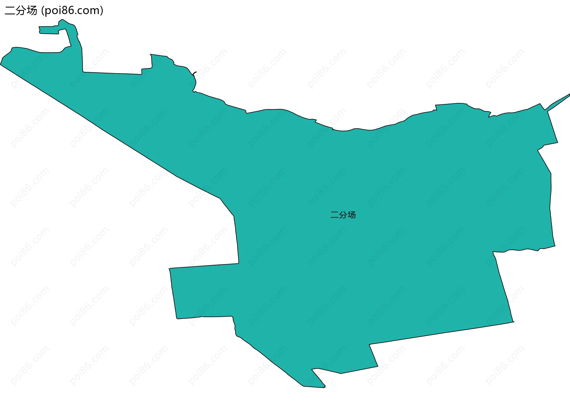 二分场边界地图