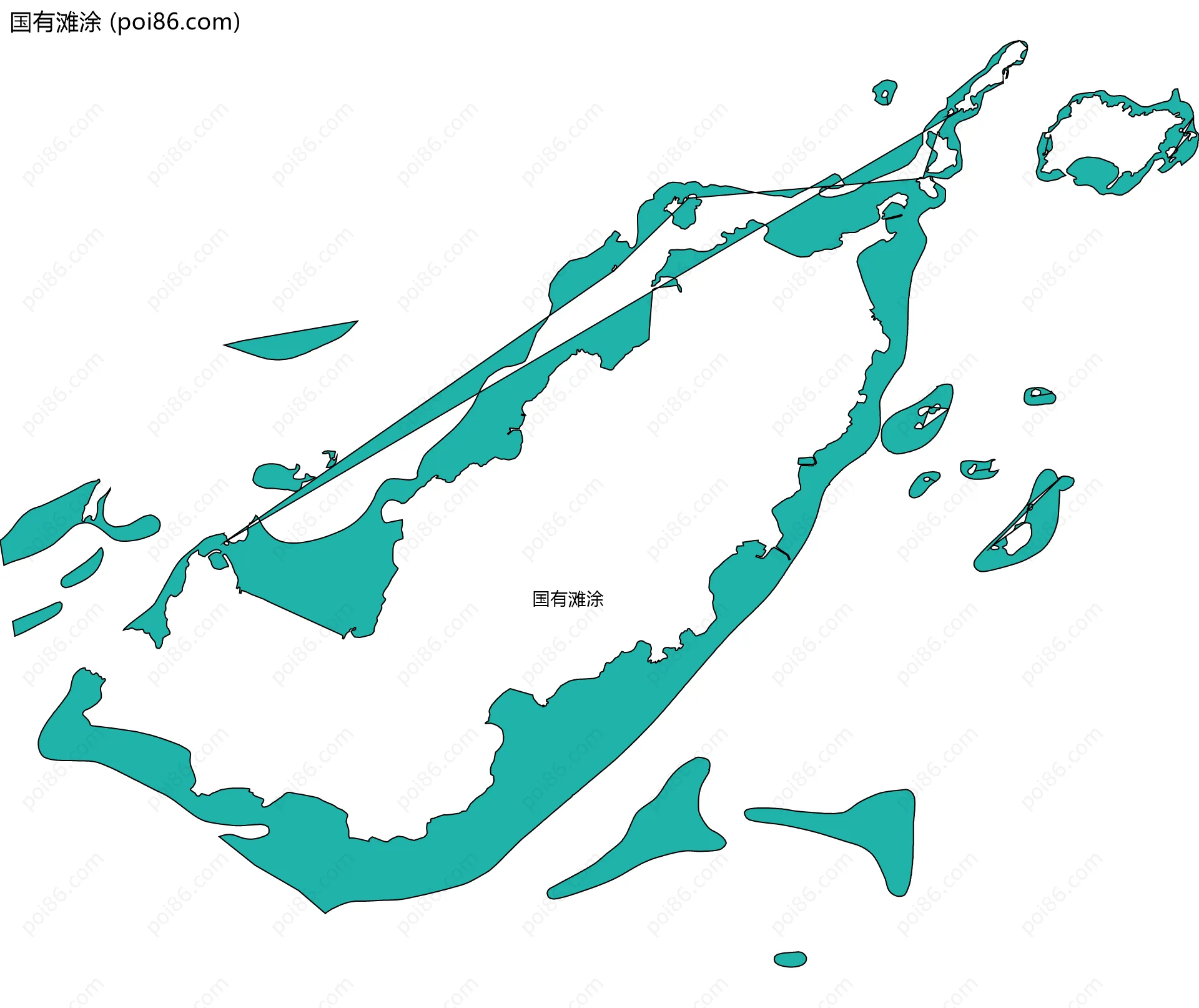 国有滩涂边界地图
