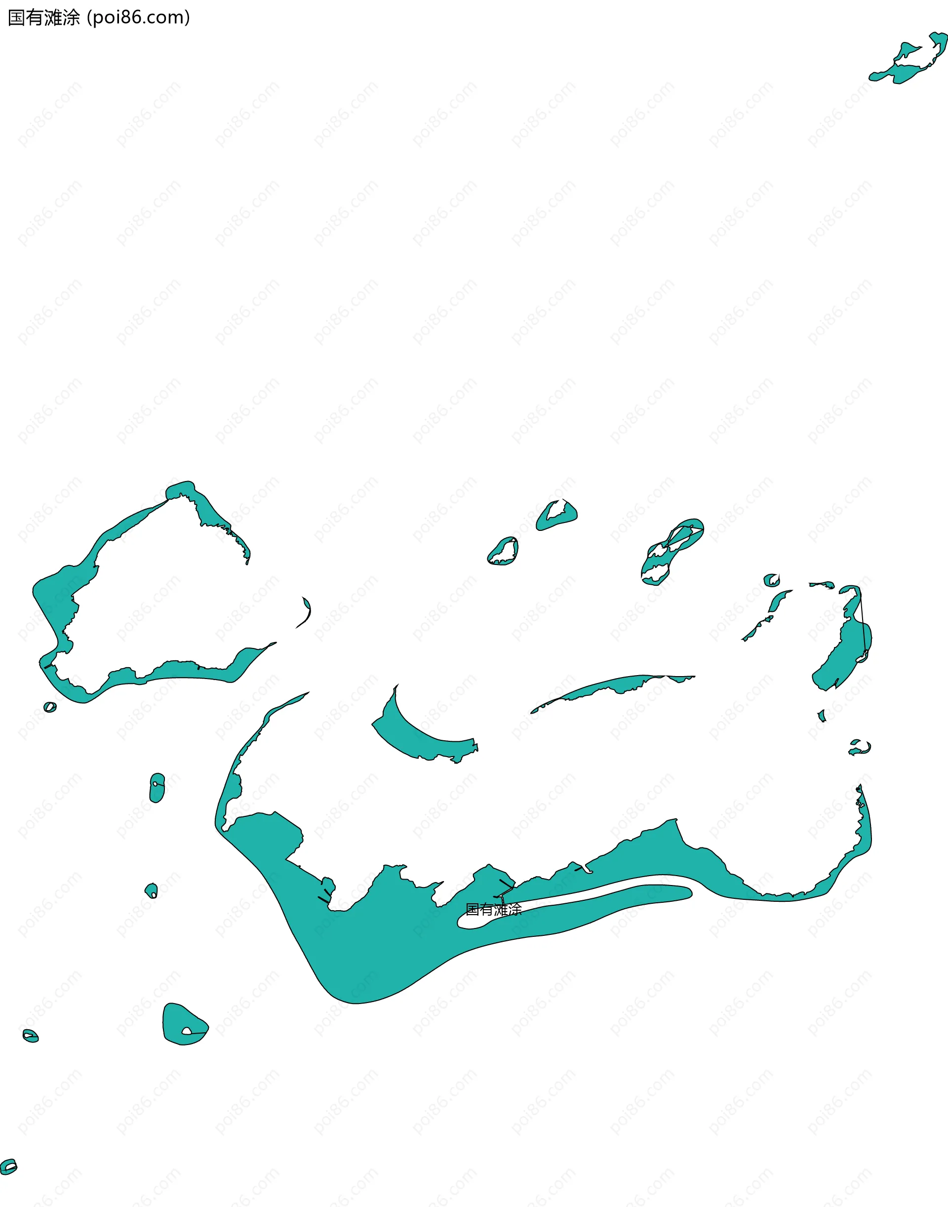 国有滩涂边界地图