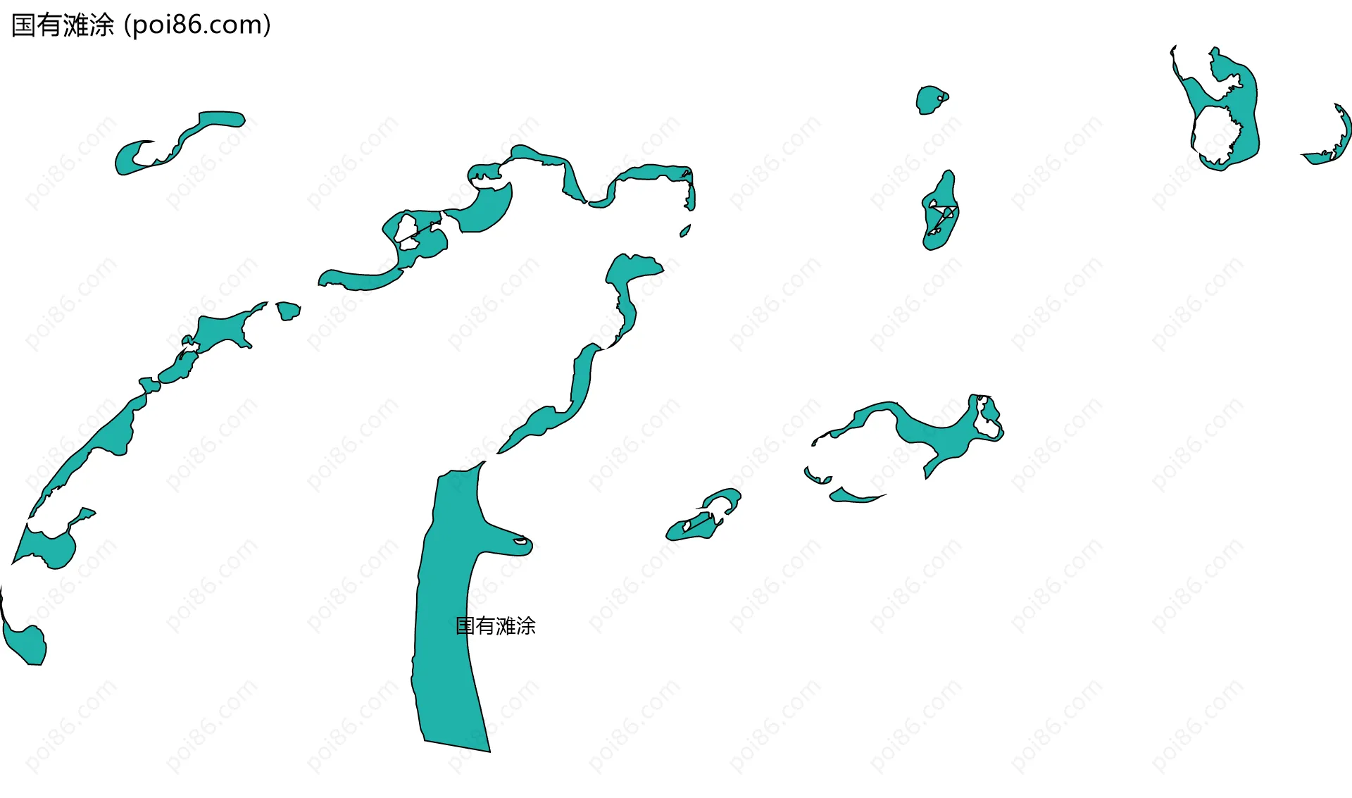 国有滩涂边界地图