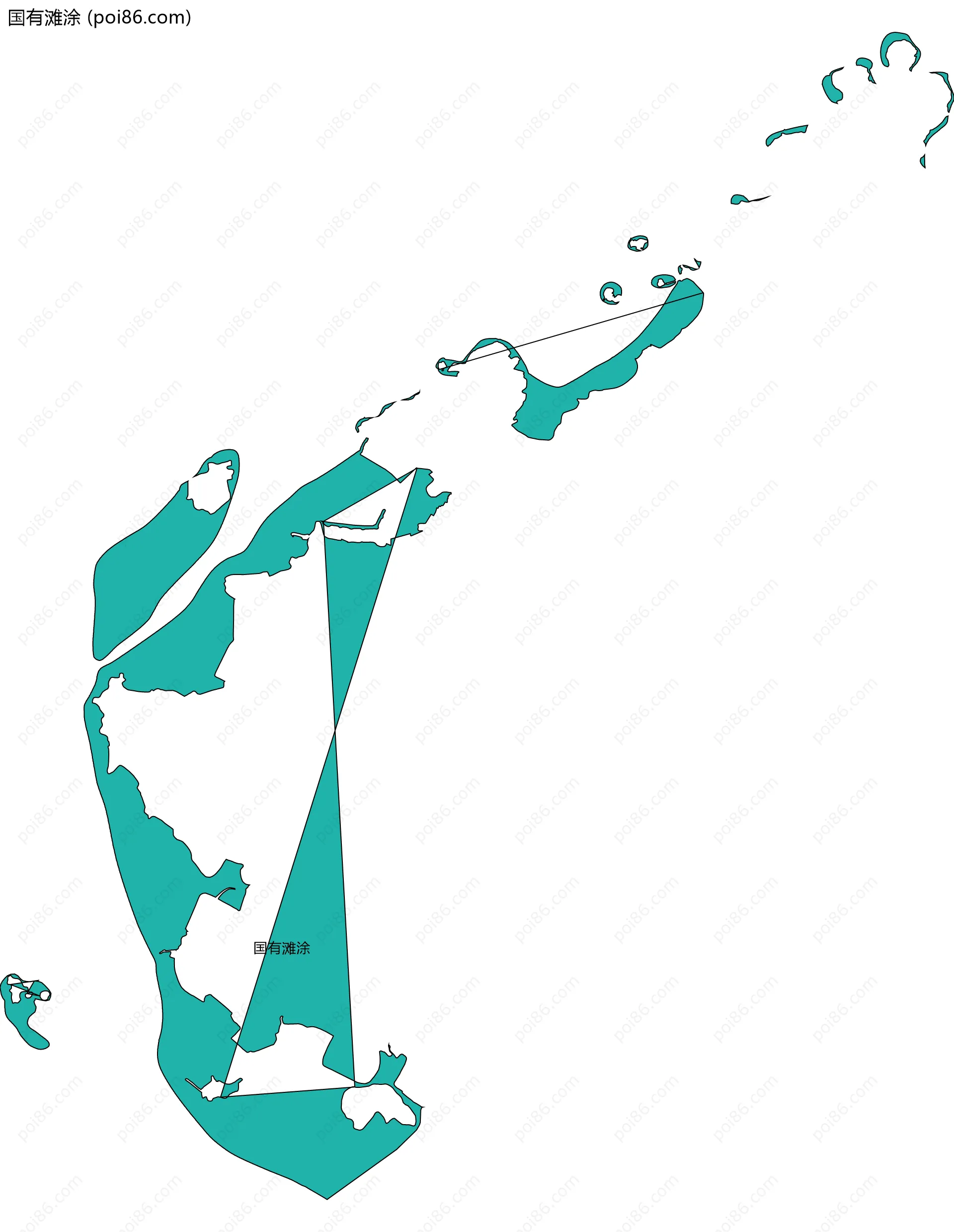 国有滩涂边界地图