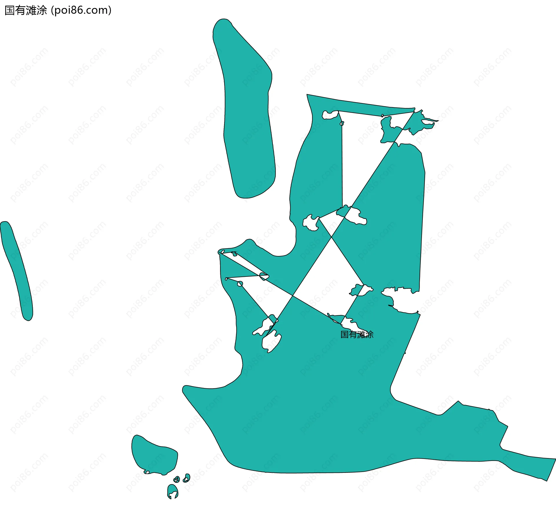 国有滩涂边界地图