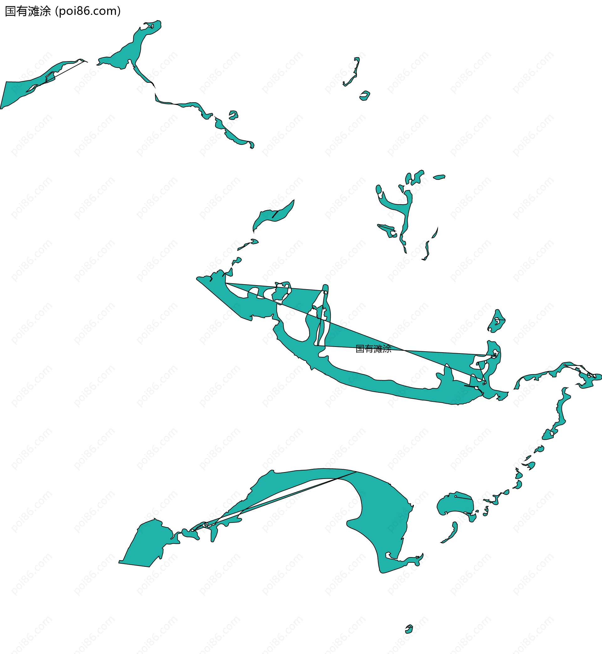 国有滩涂边界地图