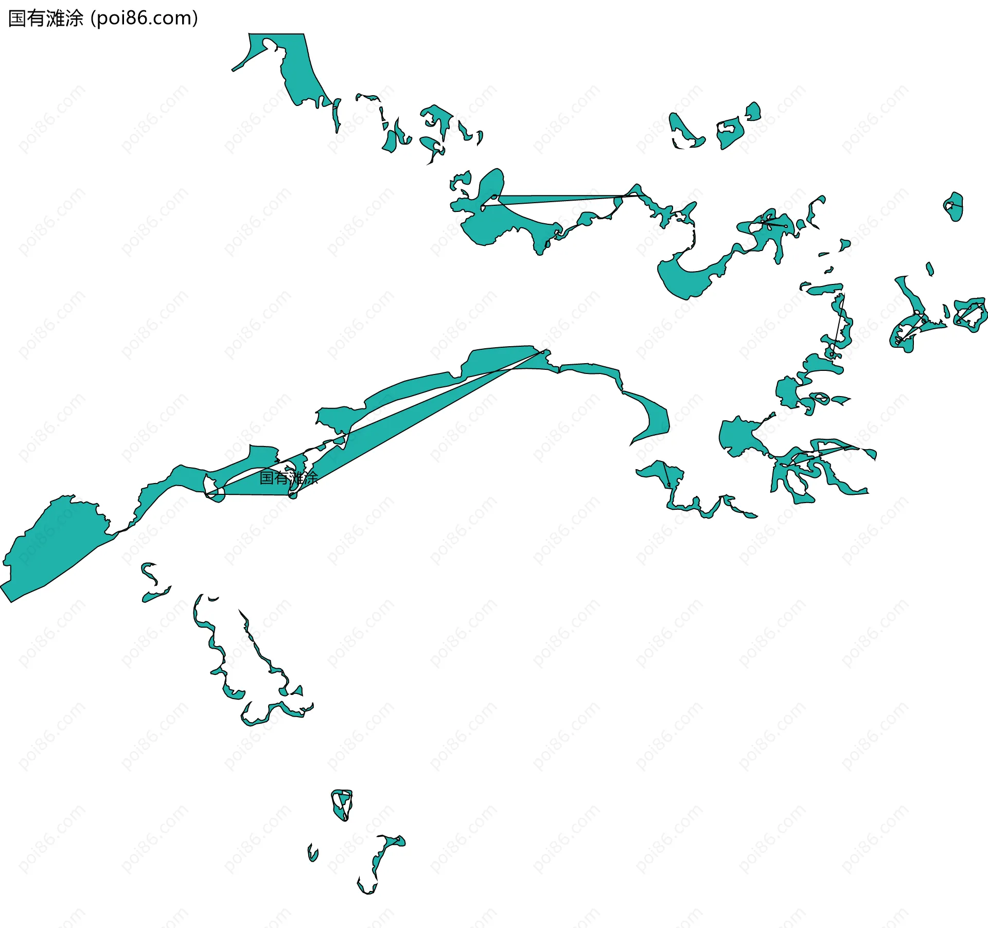 国有滩涂边界地图