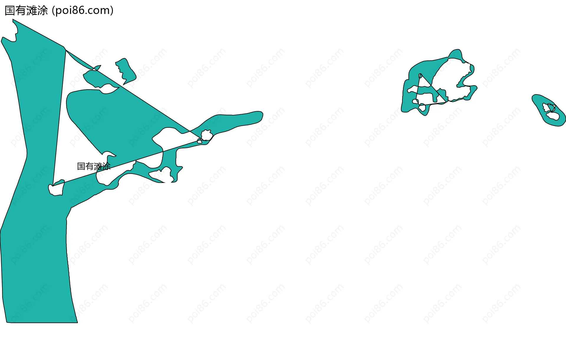 国有滩涂边界地图