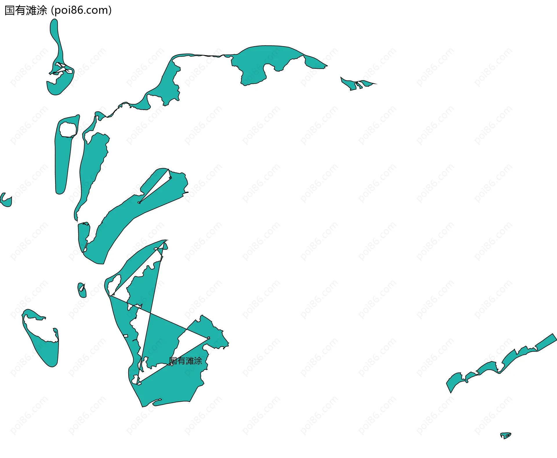 国有滩涂边界地图