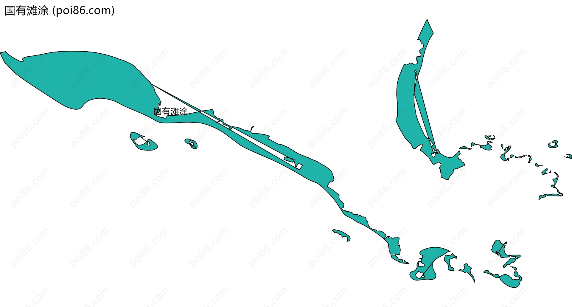 国有滩涂边界地图