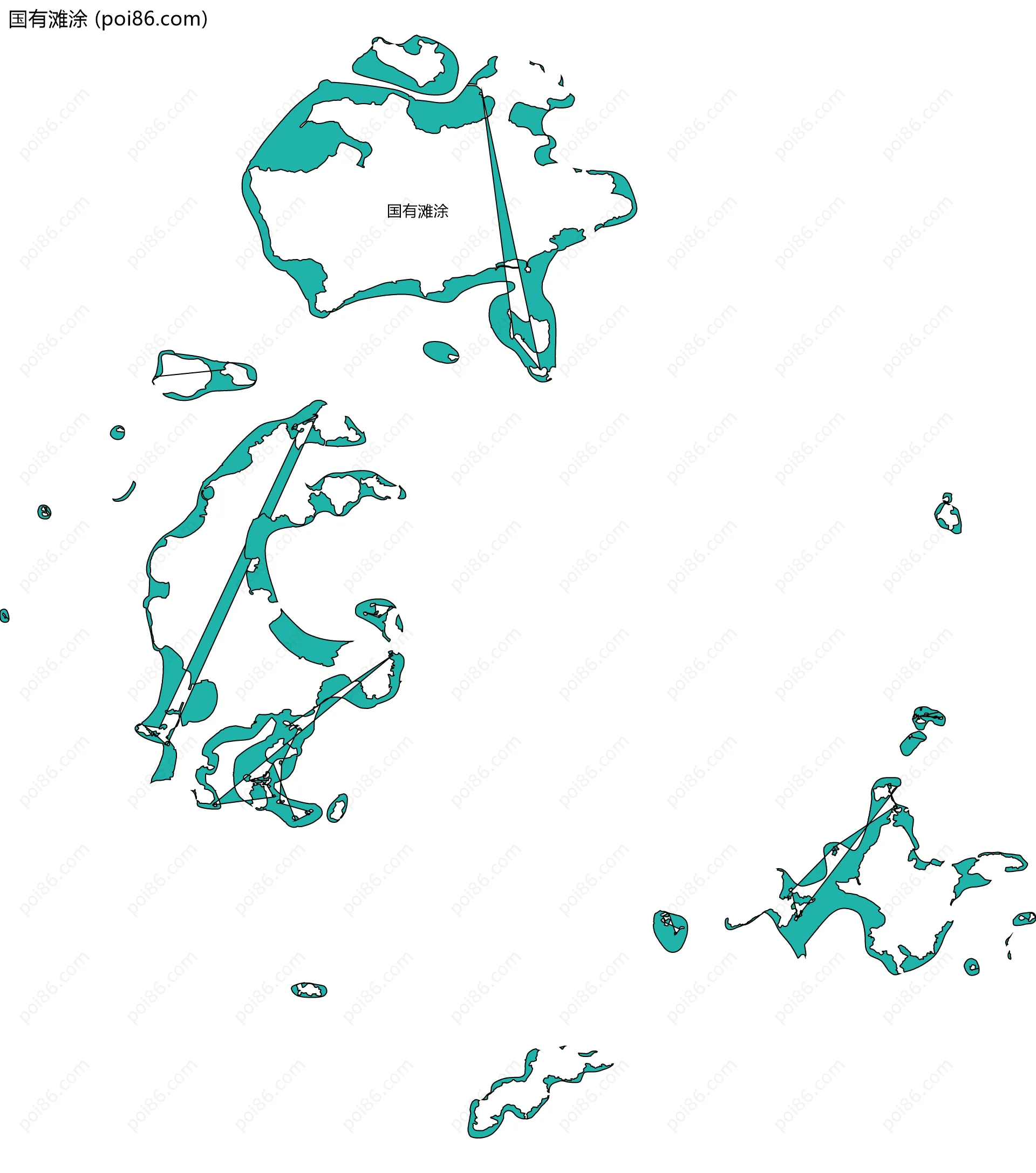 国有滩涂边界地图