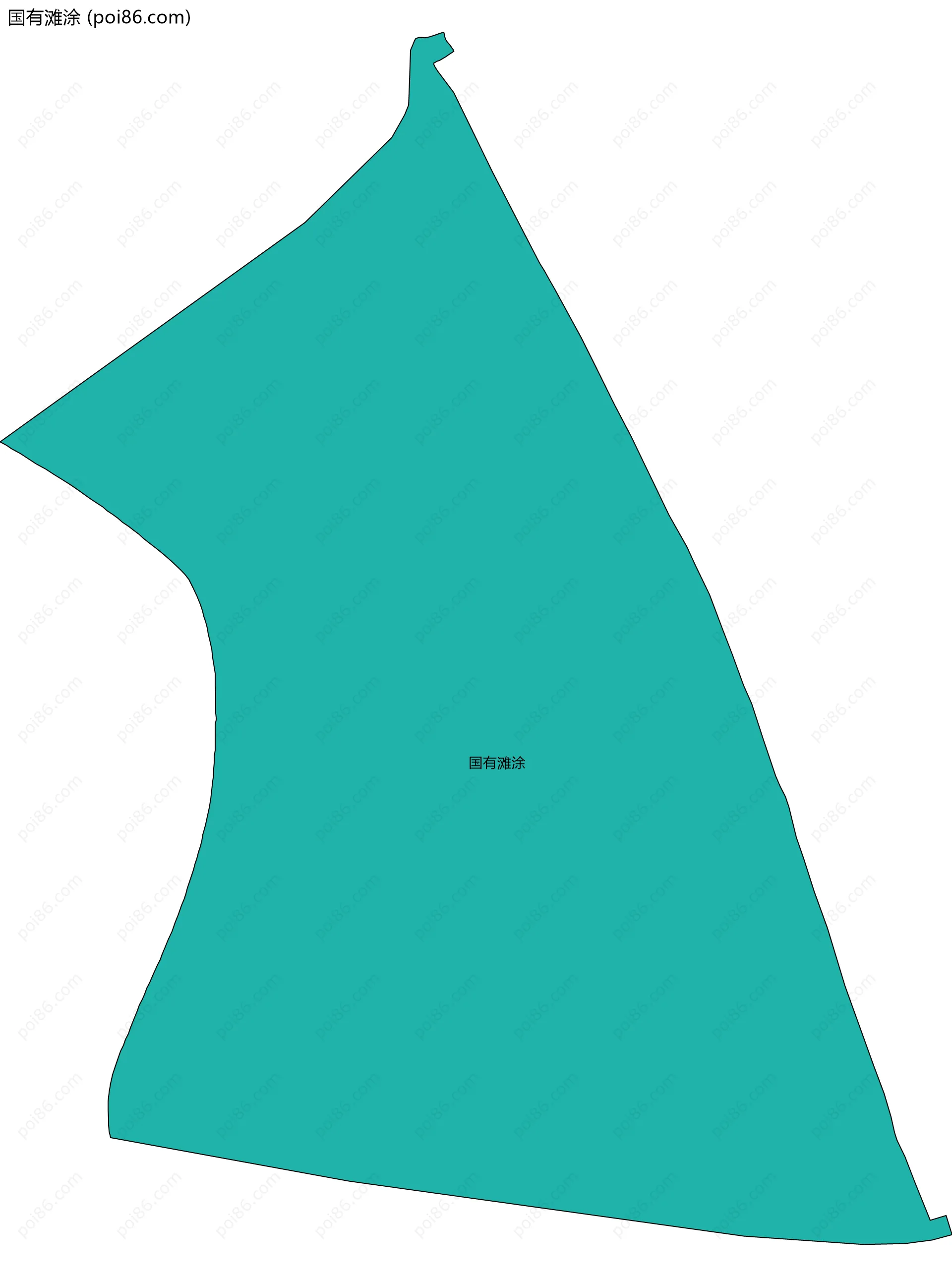 国有滩涂边界地图