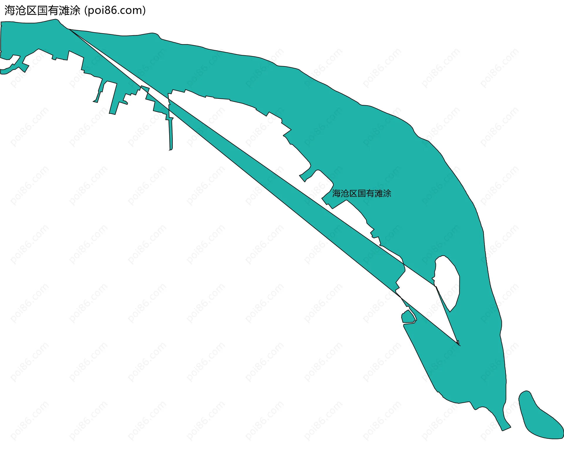 海沧区国有滩涂边界地图