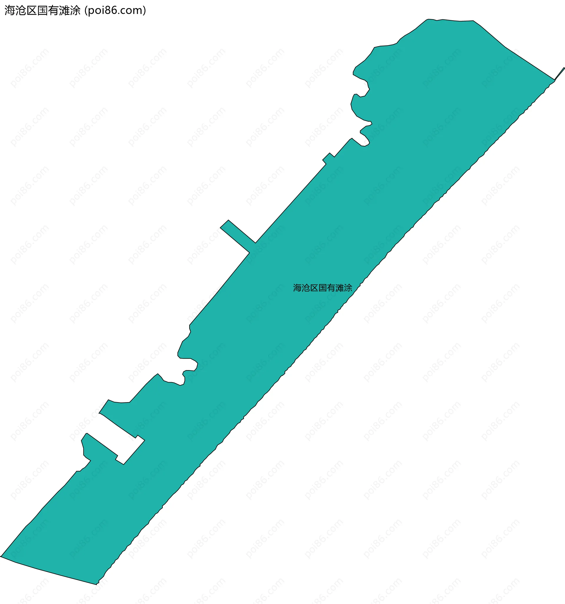 海沧区国有滩涂边界地图