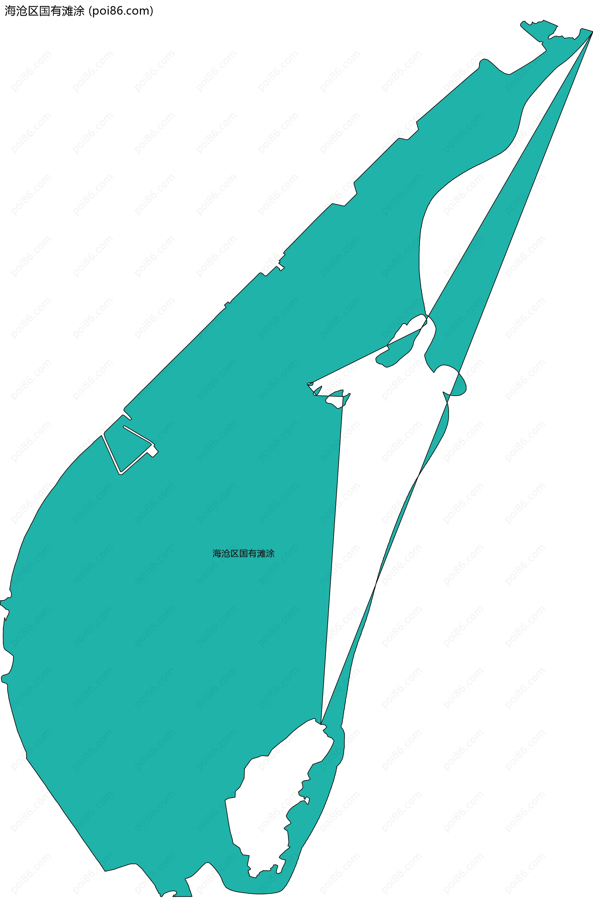 海沧区国有滩涂边界地图