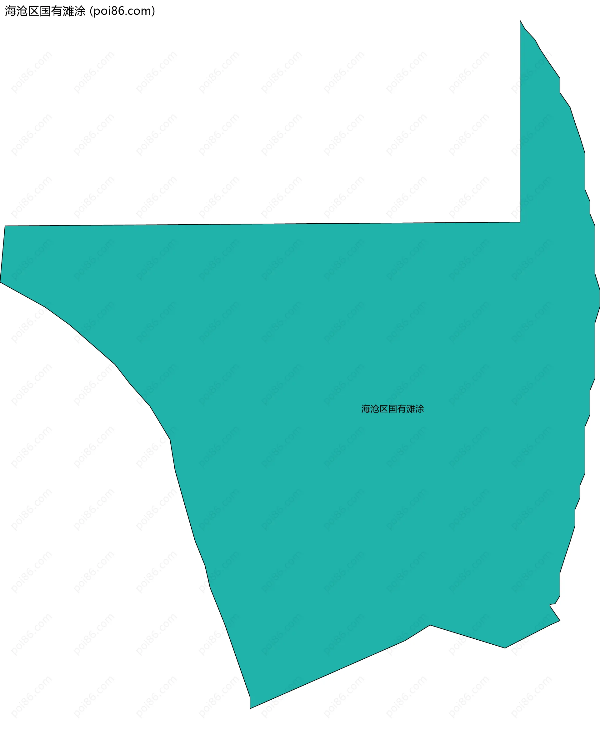 海沧区国有滩涂边界地图