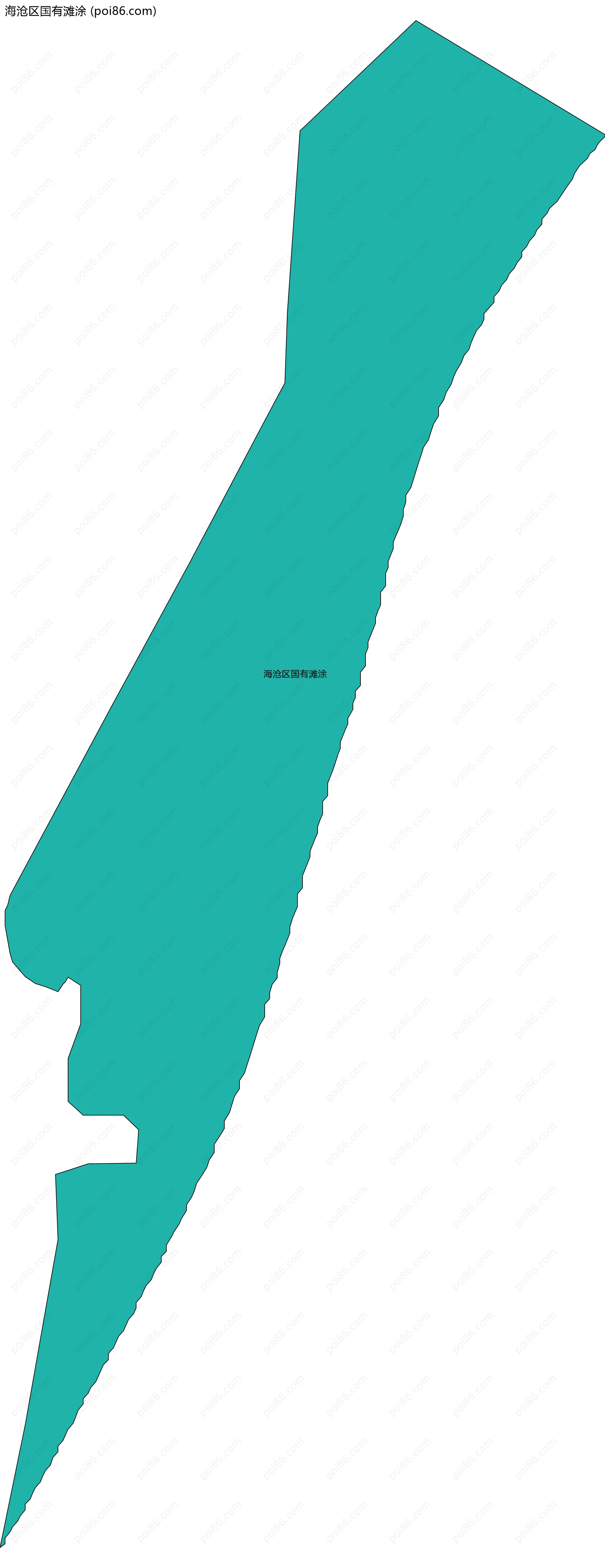 海沧区国有滩涂边界地图