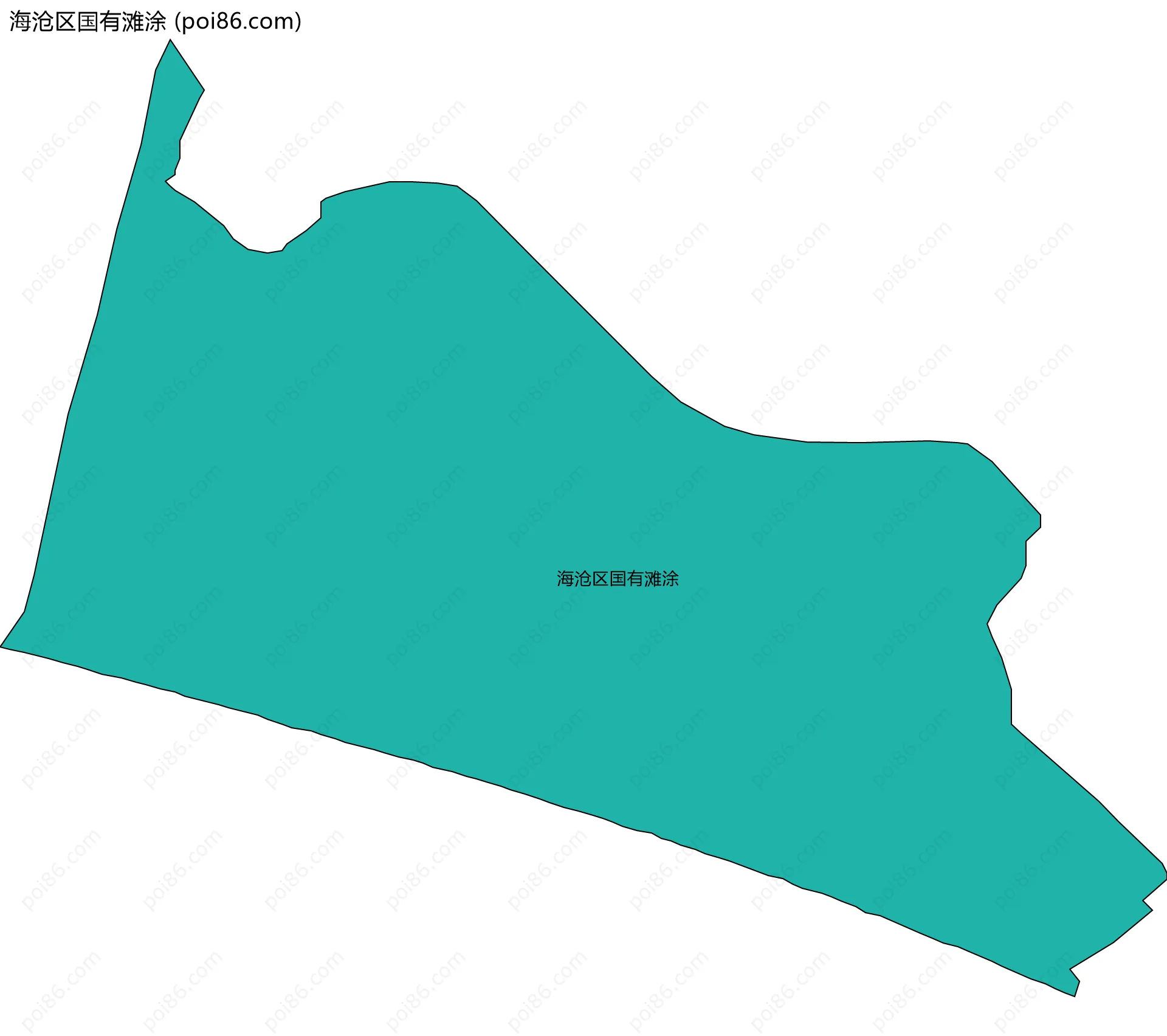 海沧区国有滩涂边界地图