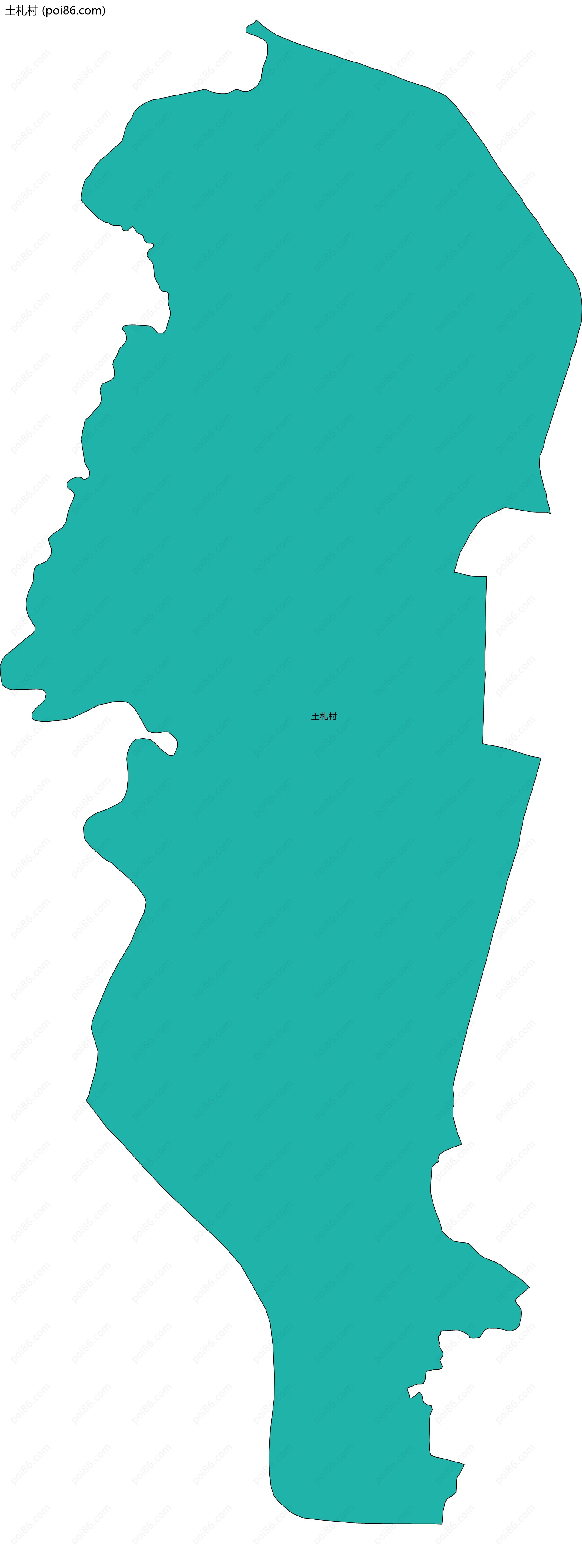 土札村边界地图