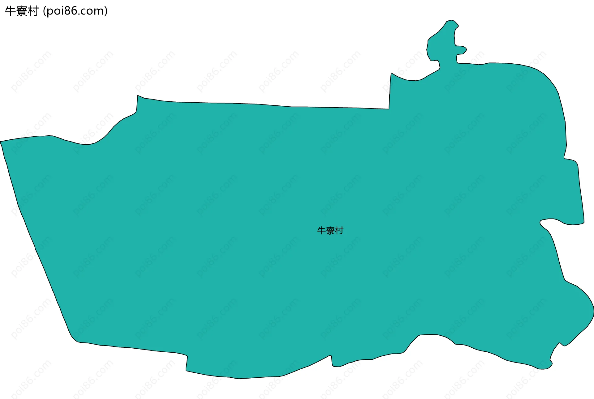 牛寮村边界地图