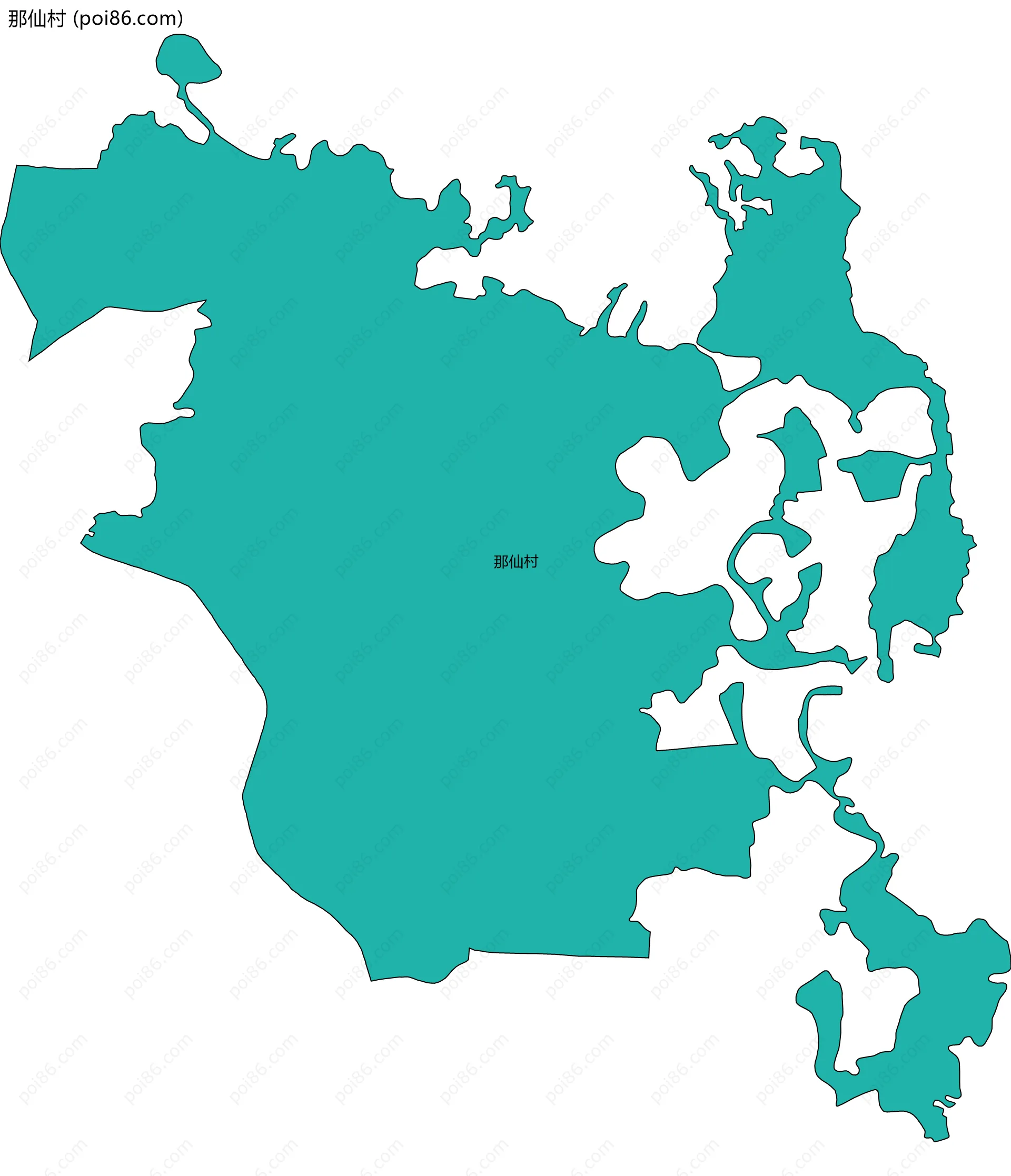 那仙村边界地图