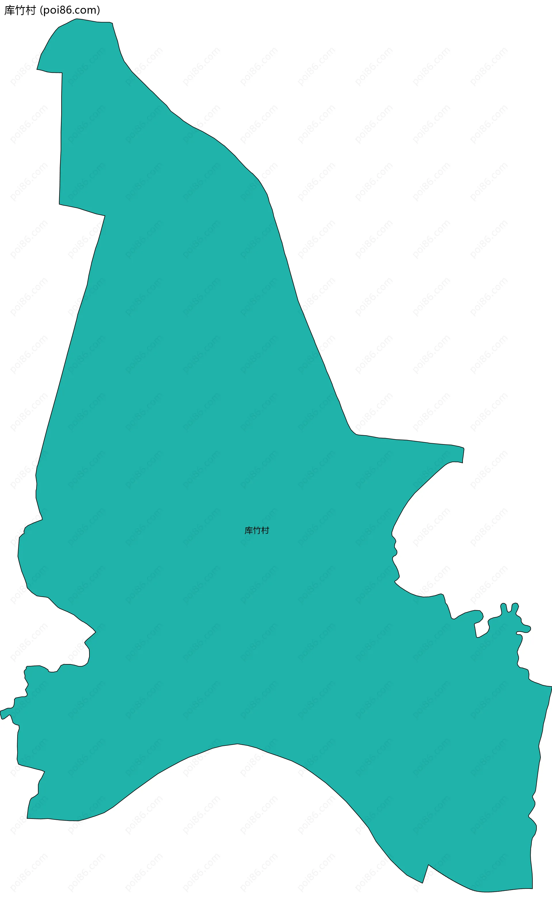 库竹村边界地图