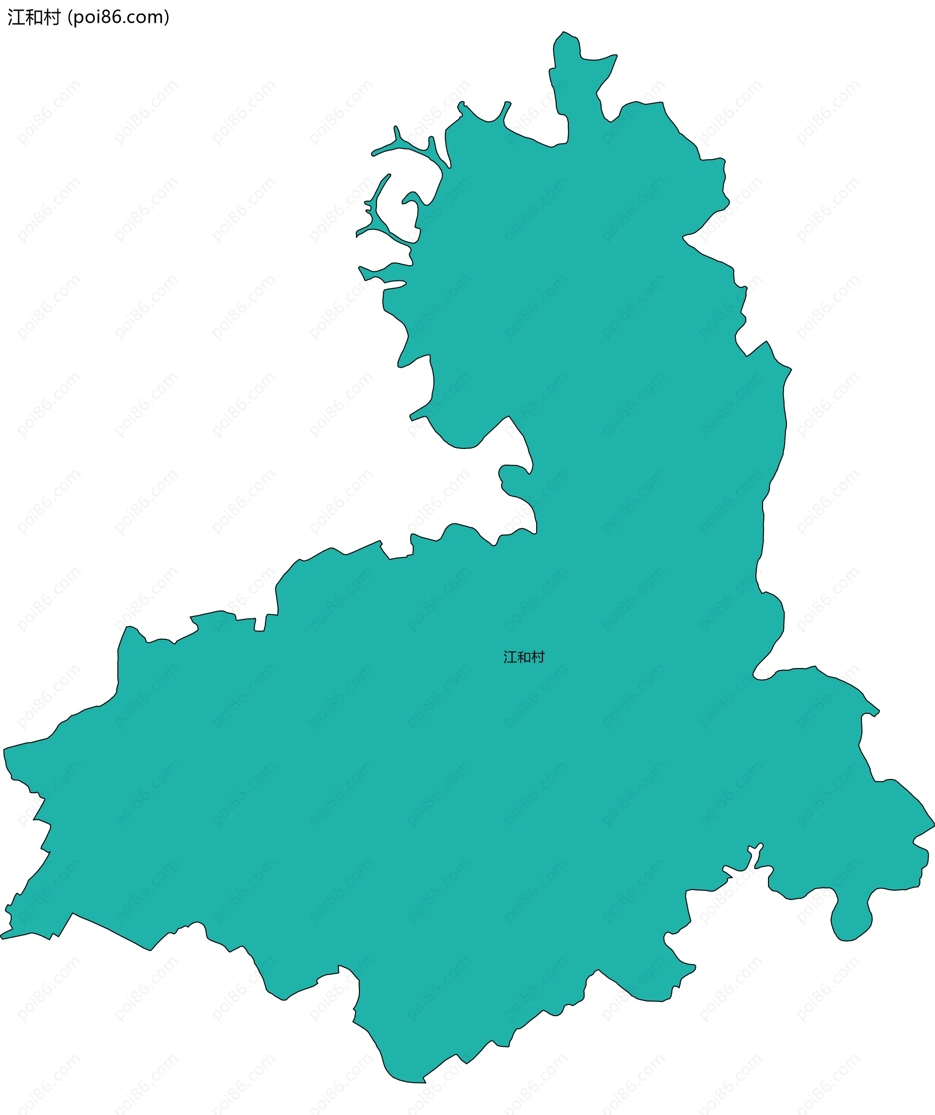 江和村边界地图