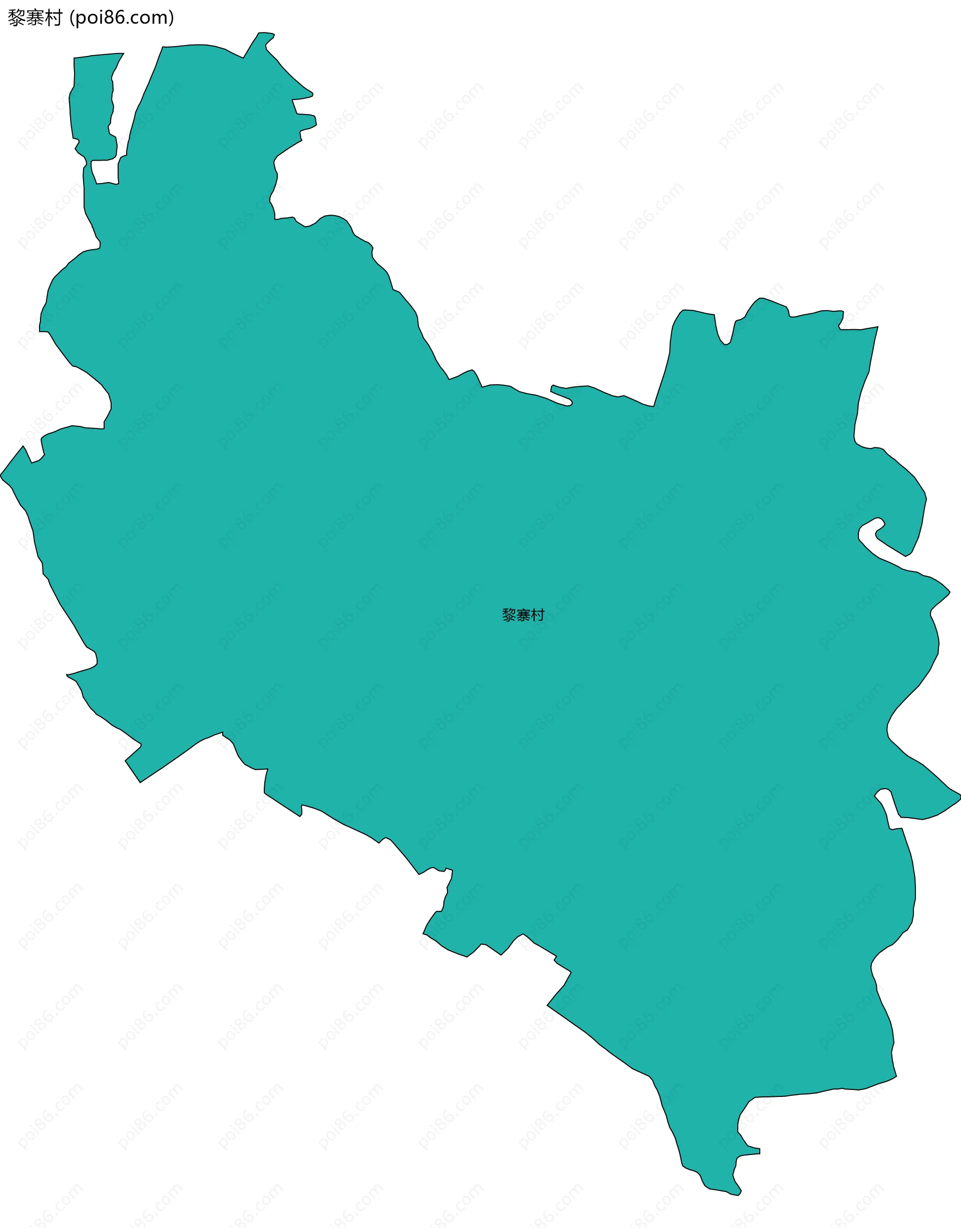 黎寨村边界地图