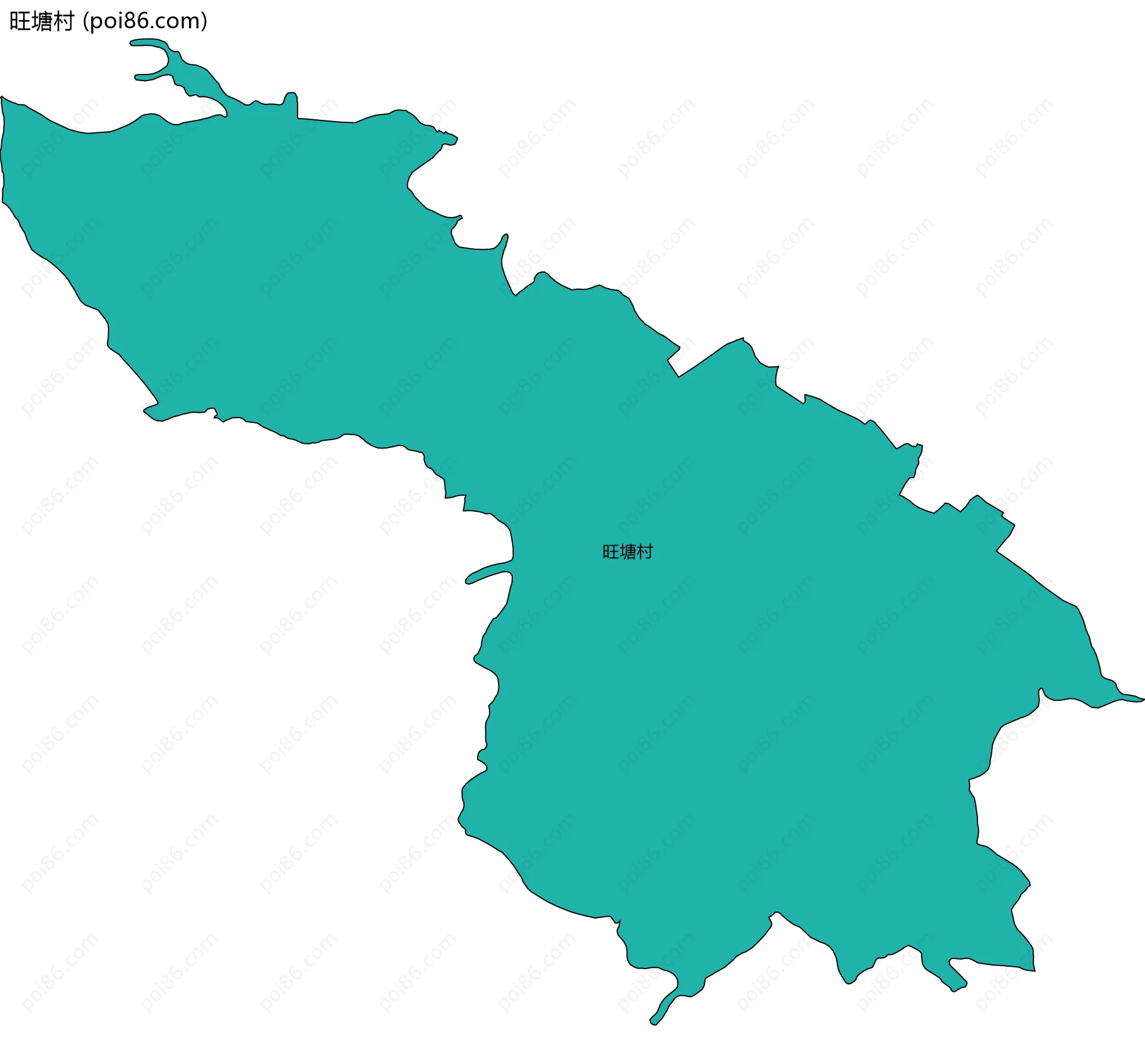 旺塘村边界地图