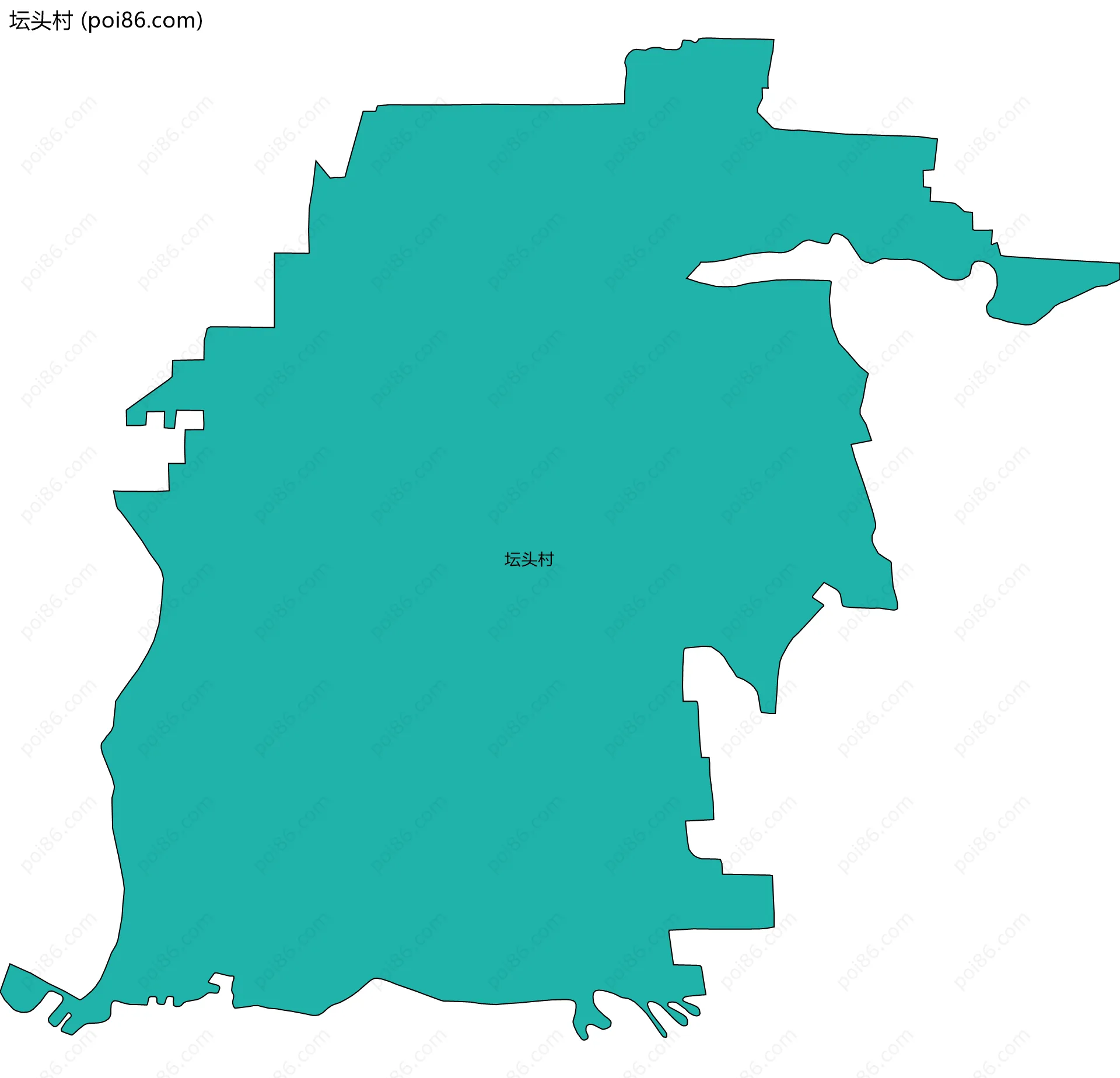 坛头村边界地图