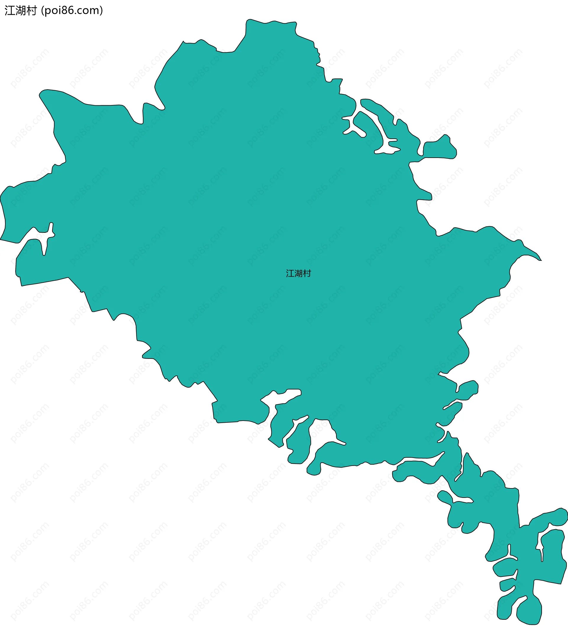 江湖村边界地图