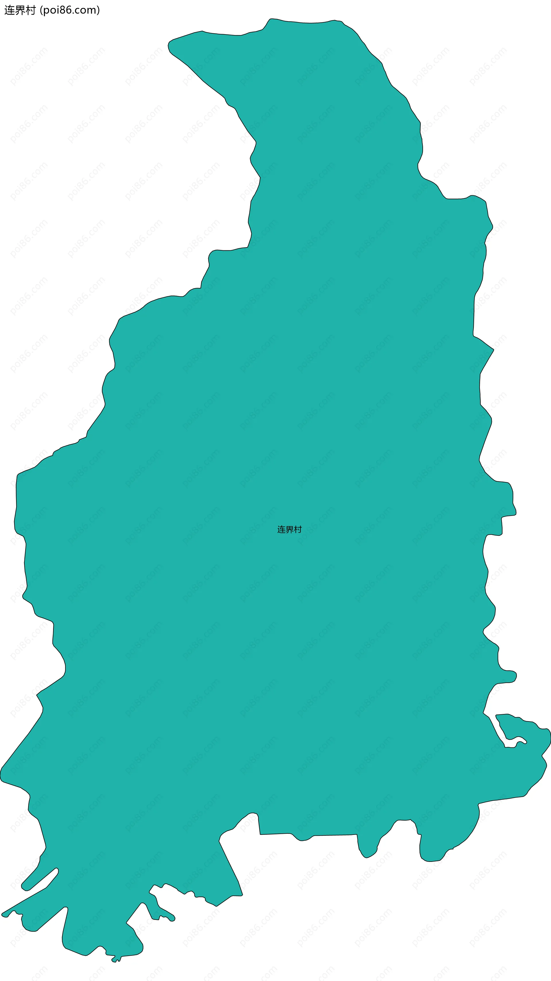 连界村边界地图
