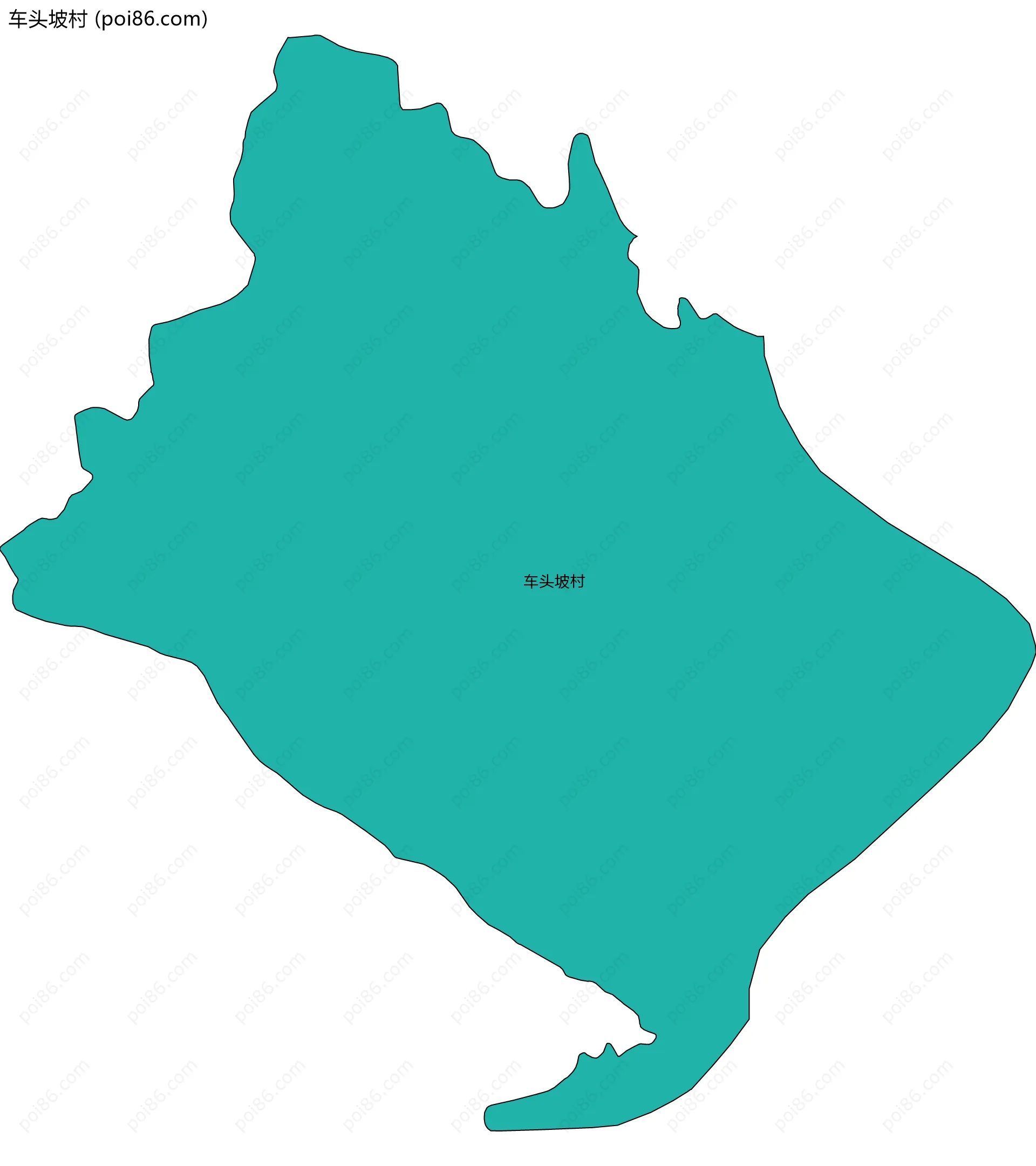 车头坡村边界地图