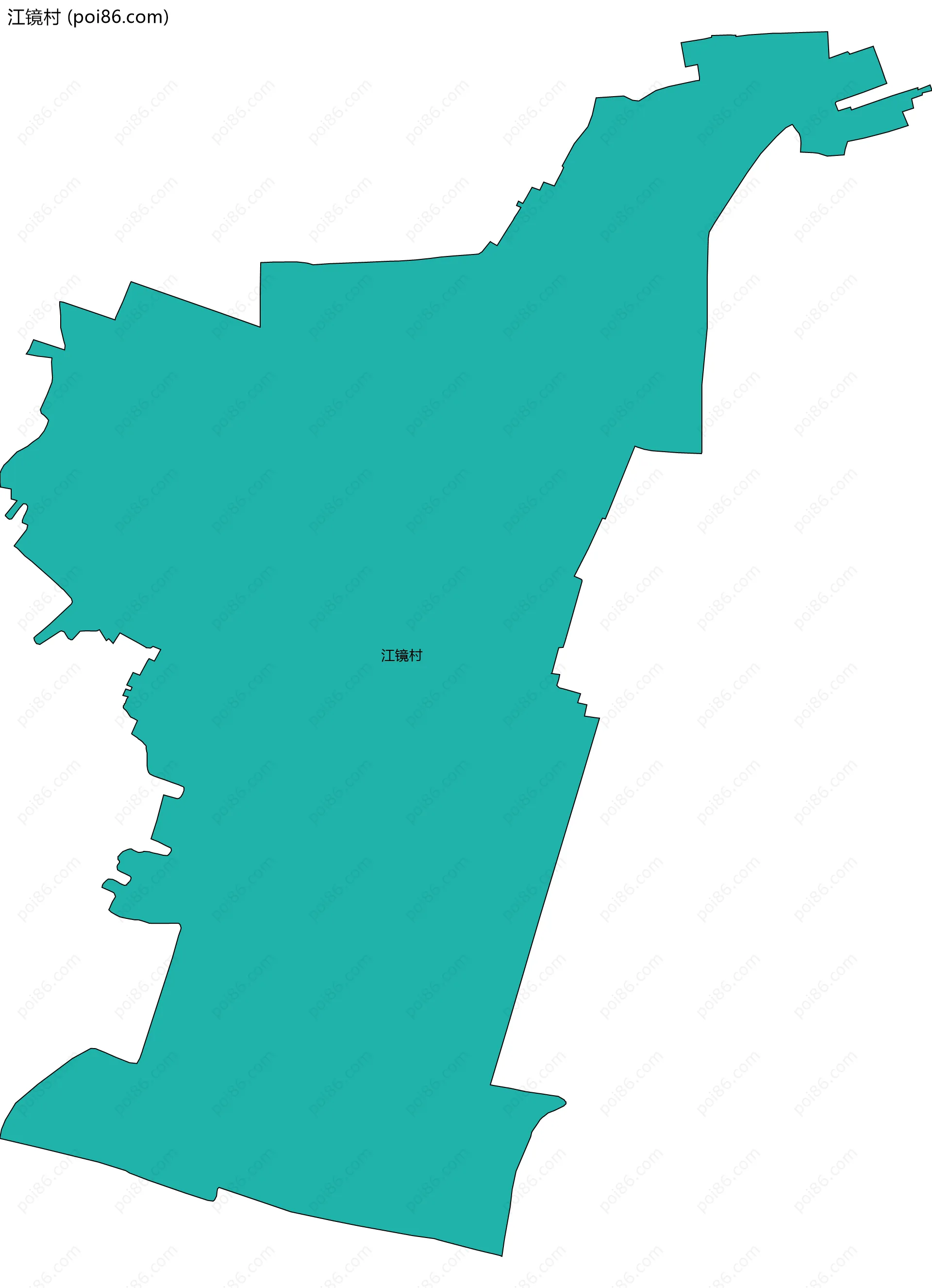 江镜村边界地图