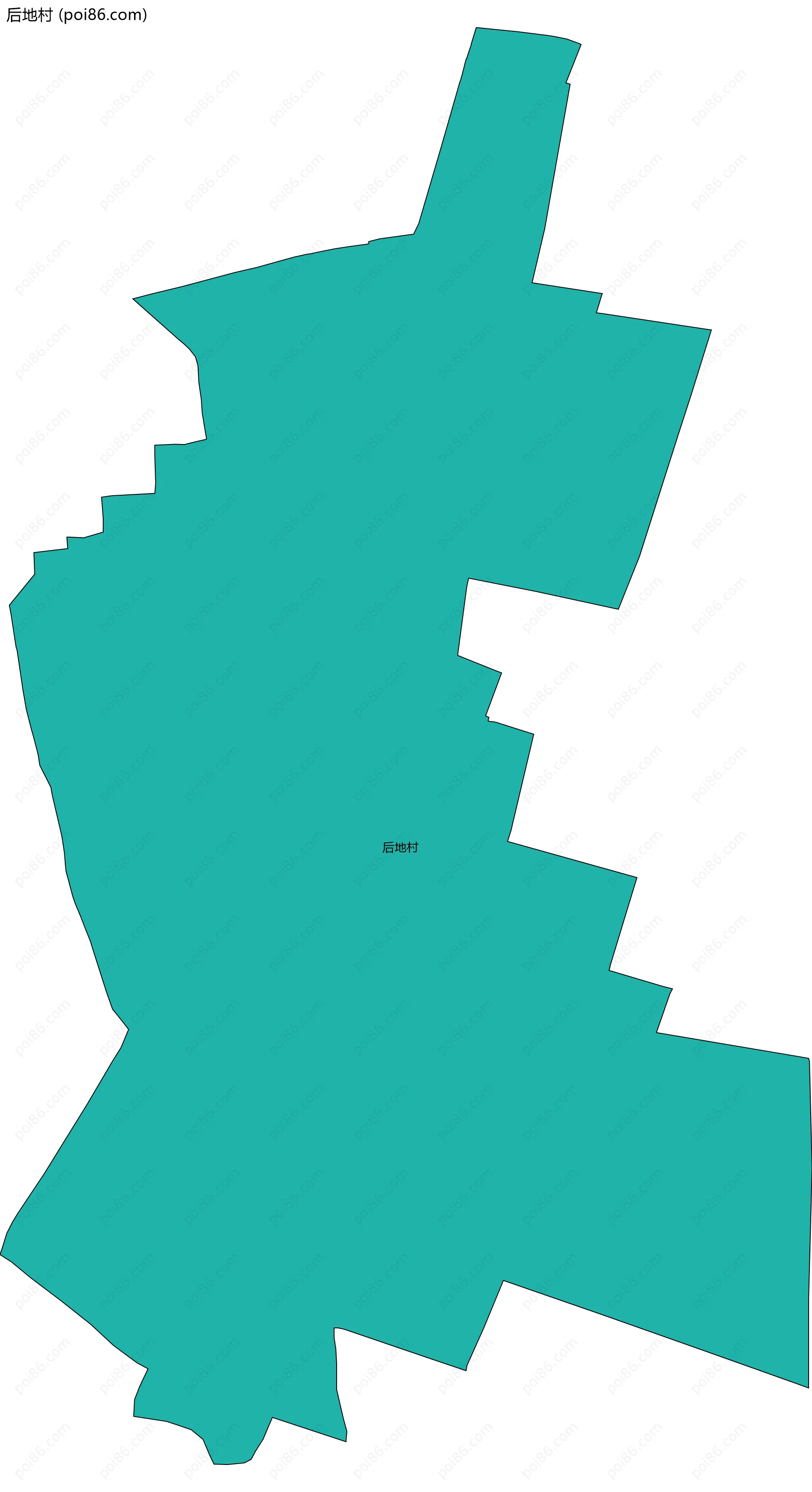 后地村边界地图