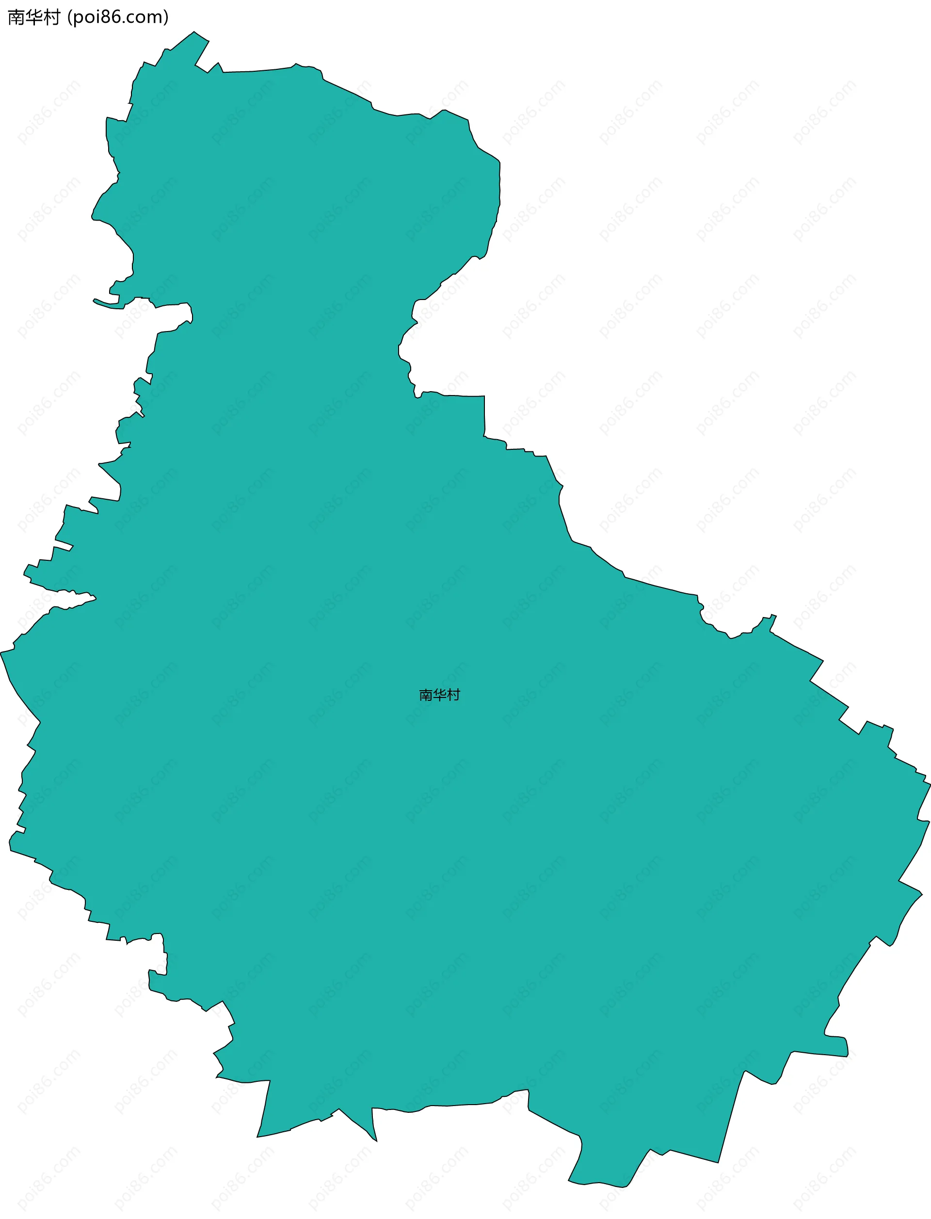 南华村边界地图