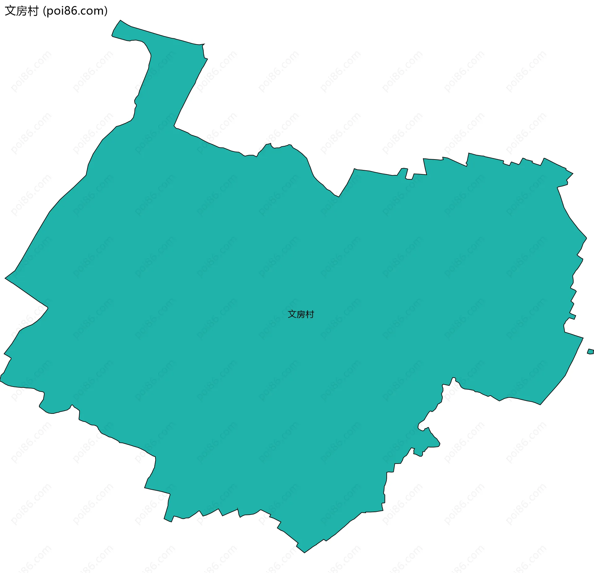 文房村边界地图