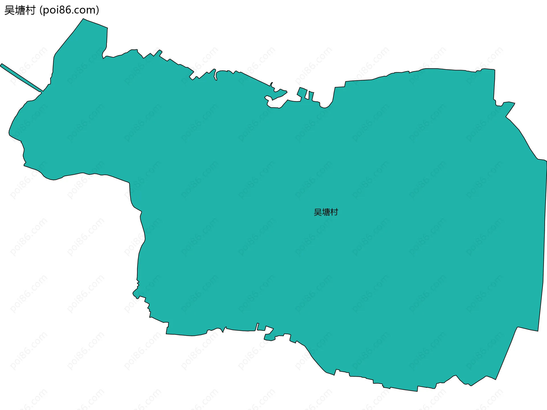 吴塘村边界地图