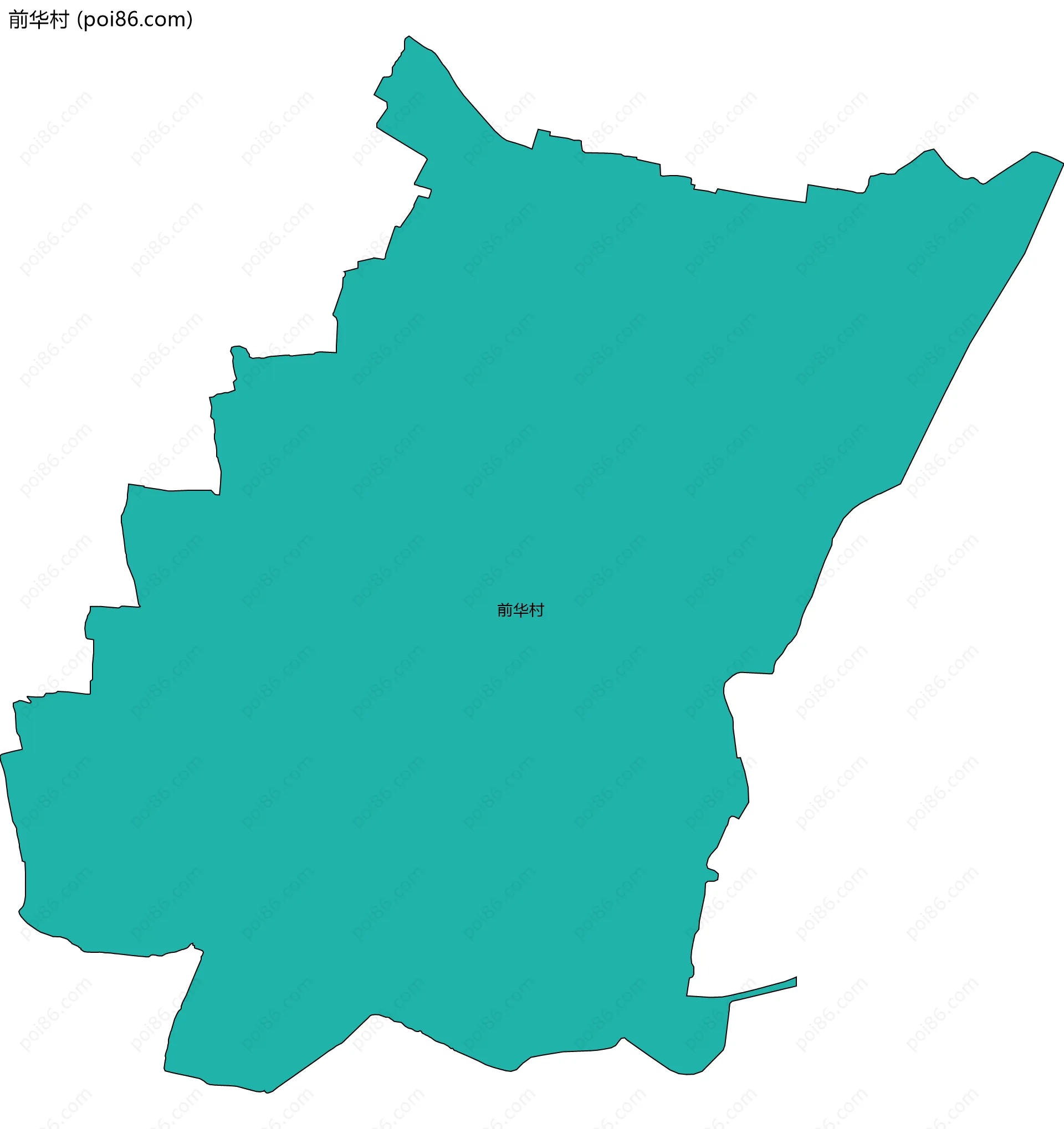 前华村边界地图
