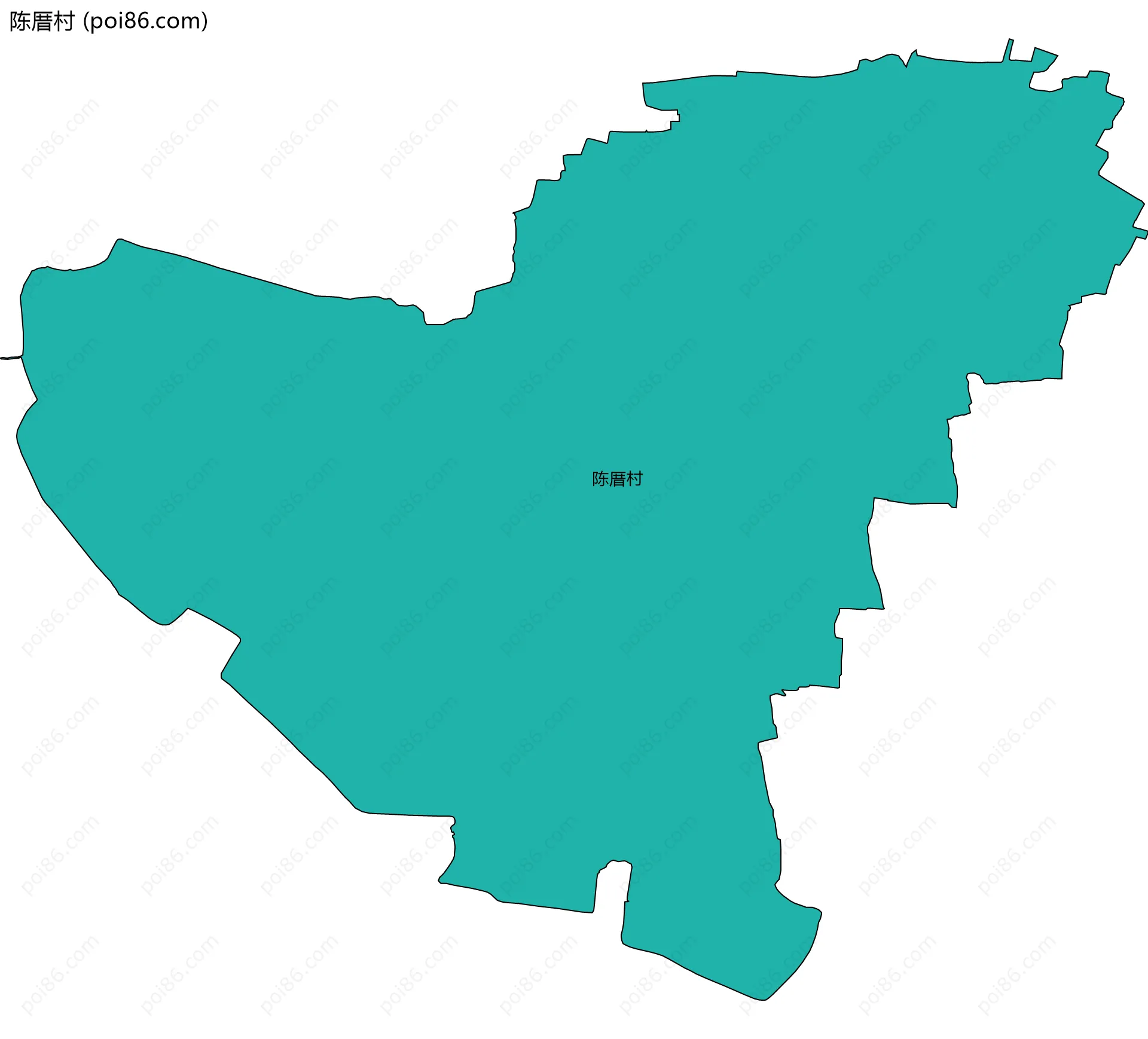 陈厝村边界地图