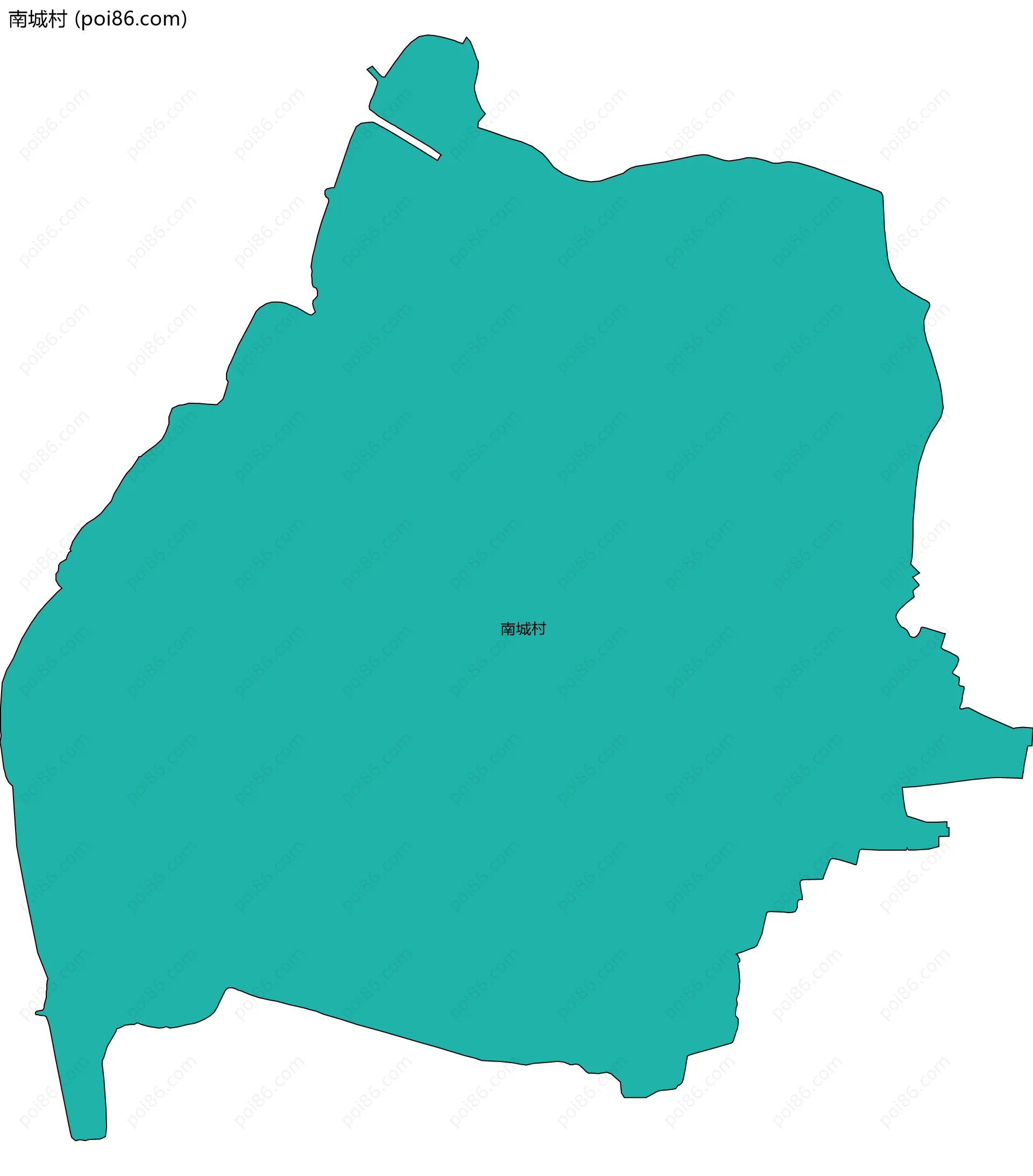 南城村边界地图