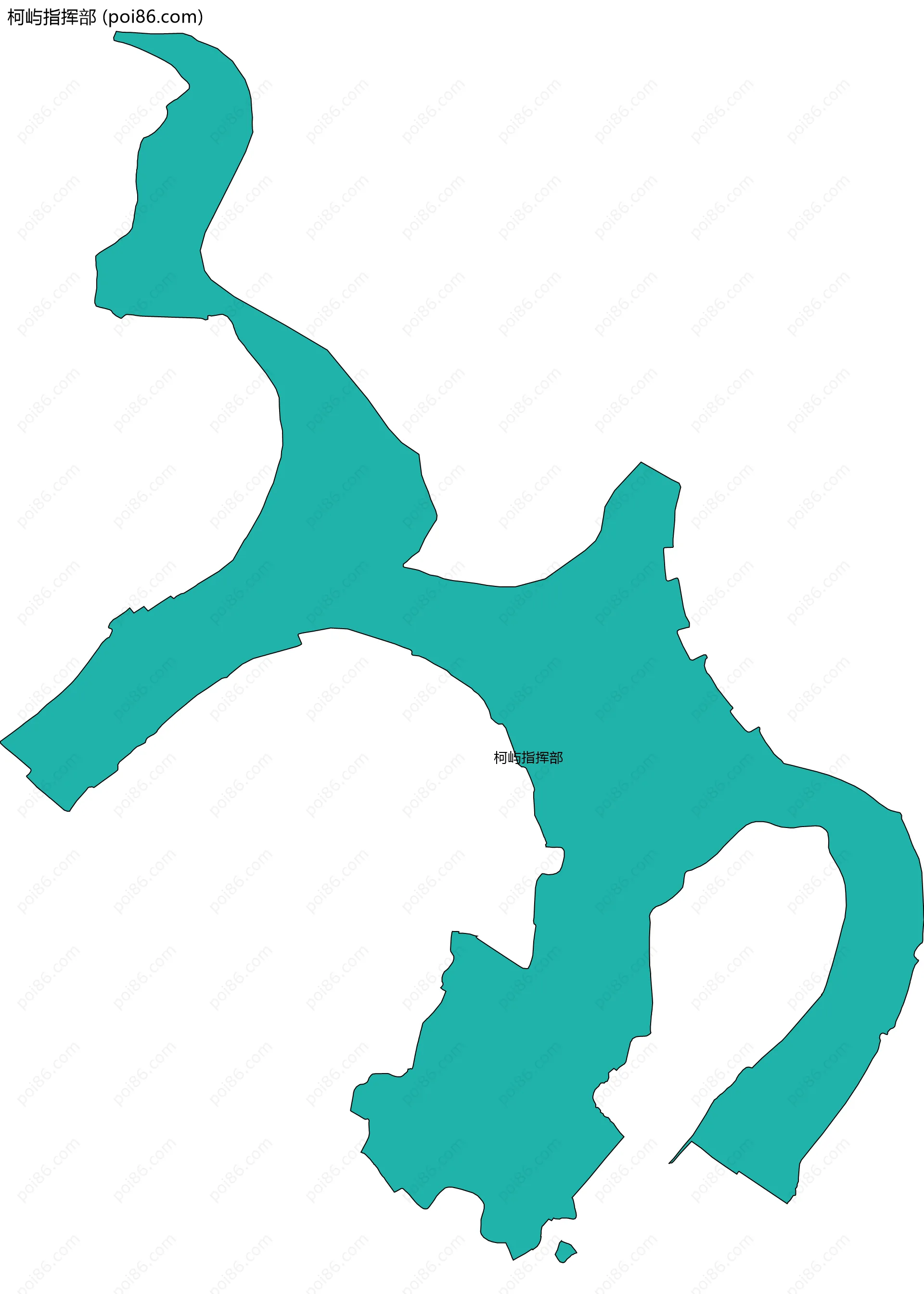 柯屿指挥部边界地图