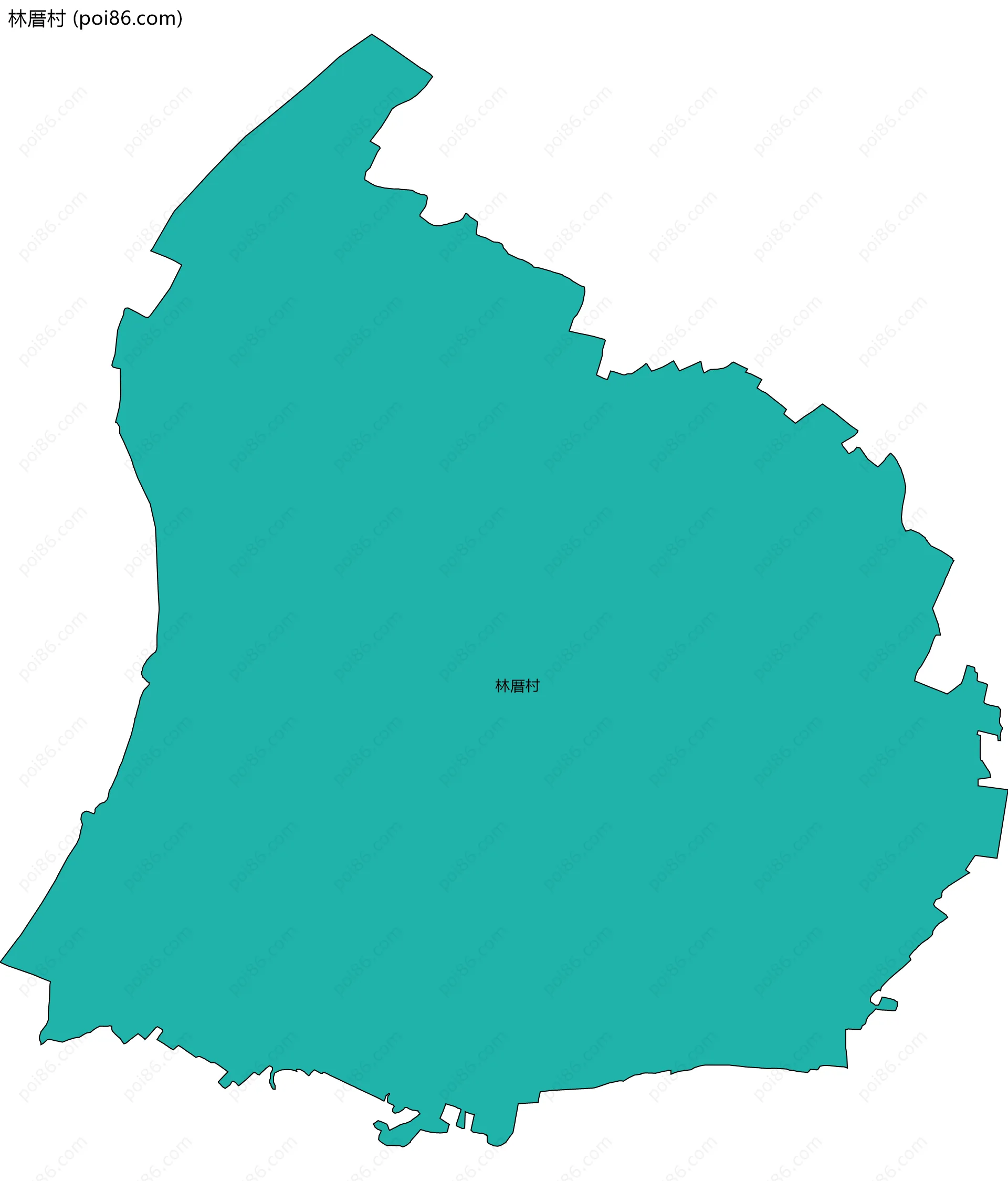 林厝村边界地图