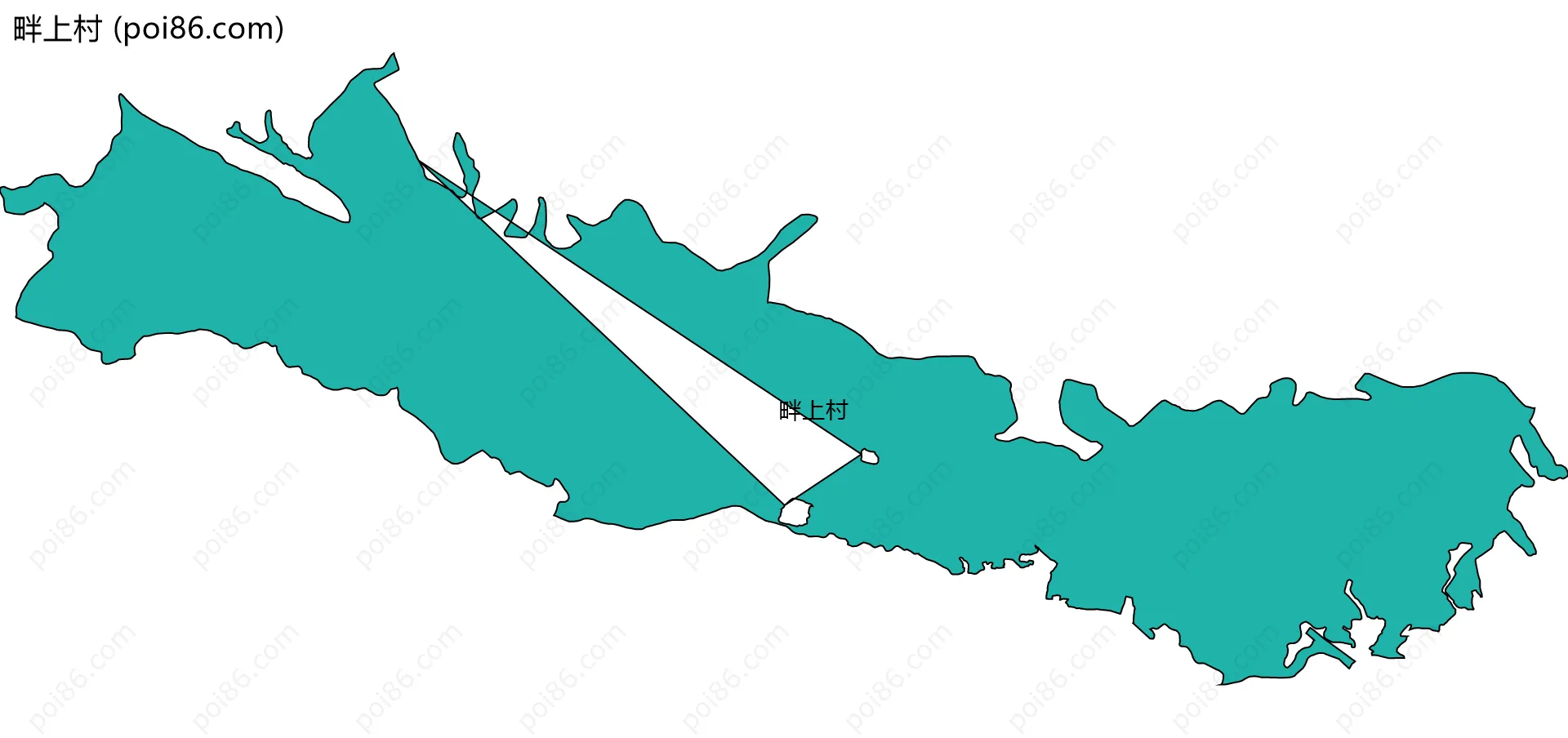 畔上村边界地图