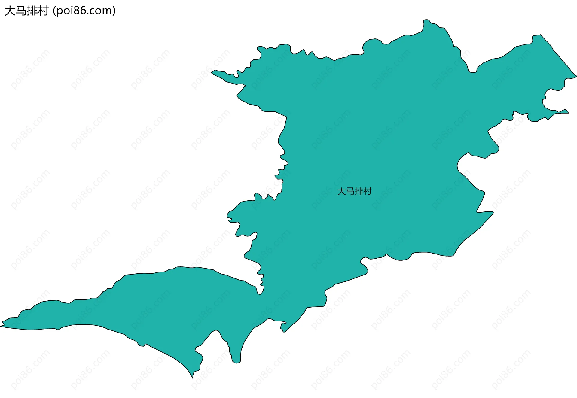 大马排村边界地图