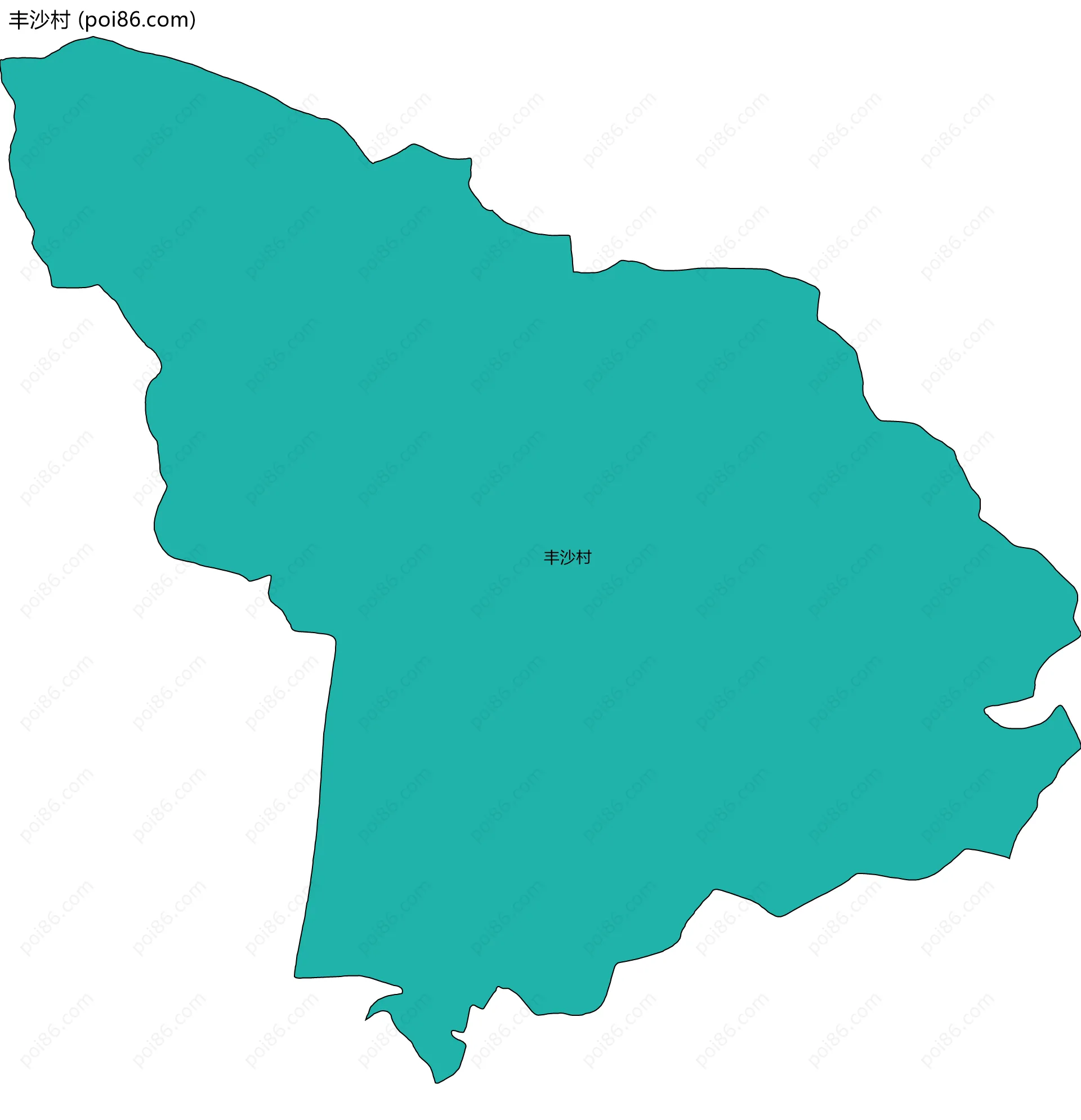 丰沙村边界地图